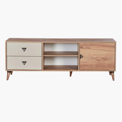 Santiago 2-Drawers Low TV Unit with 1-Door for TVs up to 50 inches