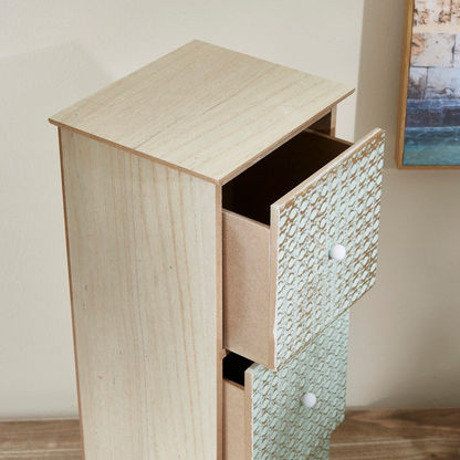 Zyla Basket Weave 3-Drawer Cabinet