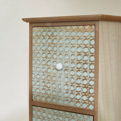 Zyla Basket Weave 3-Drawer Cabinet