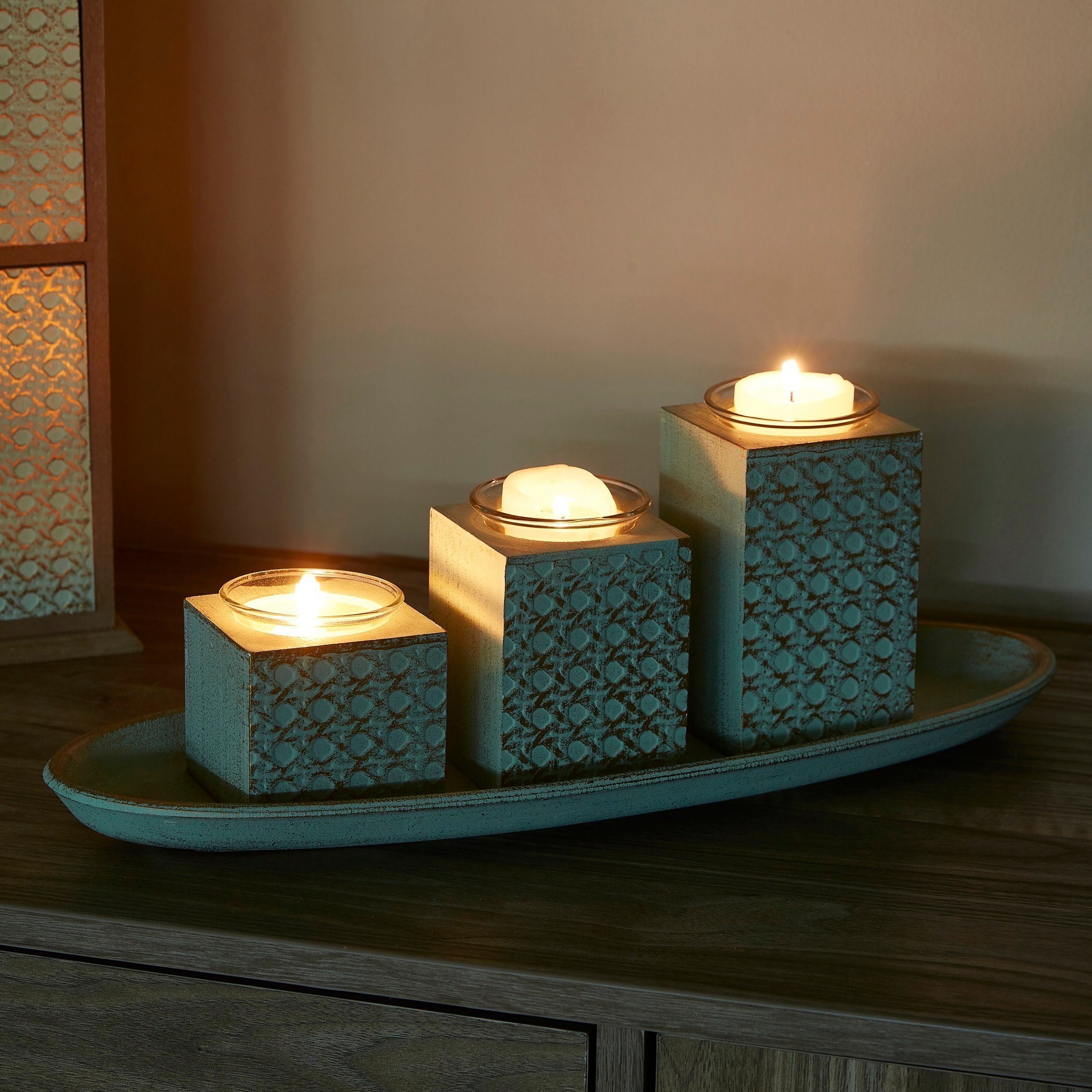 Zyla Basket Weave Wooden Candleholder-hbxlivingroom-decorandaccessories-candleholders-image-7