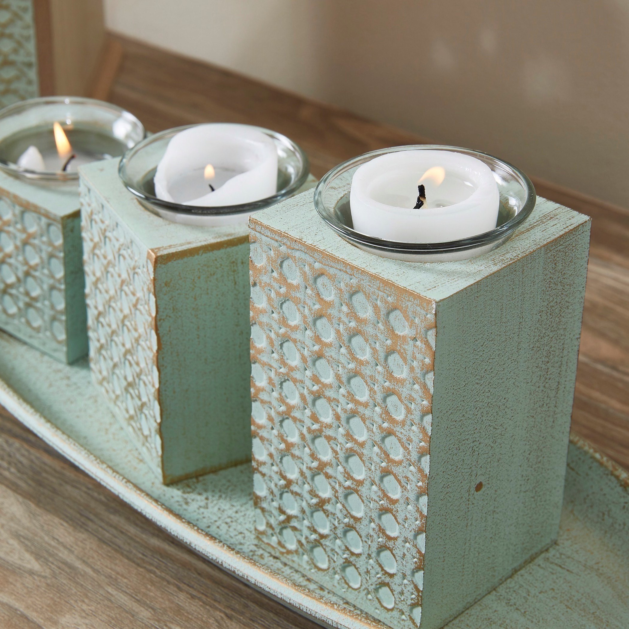 Zyla Basket Weave Wooden Candleholder-hbxlivingroom-decorandaccessories-candleholders-image-9