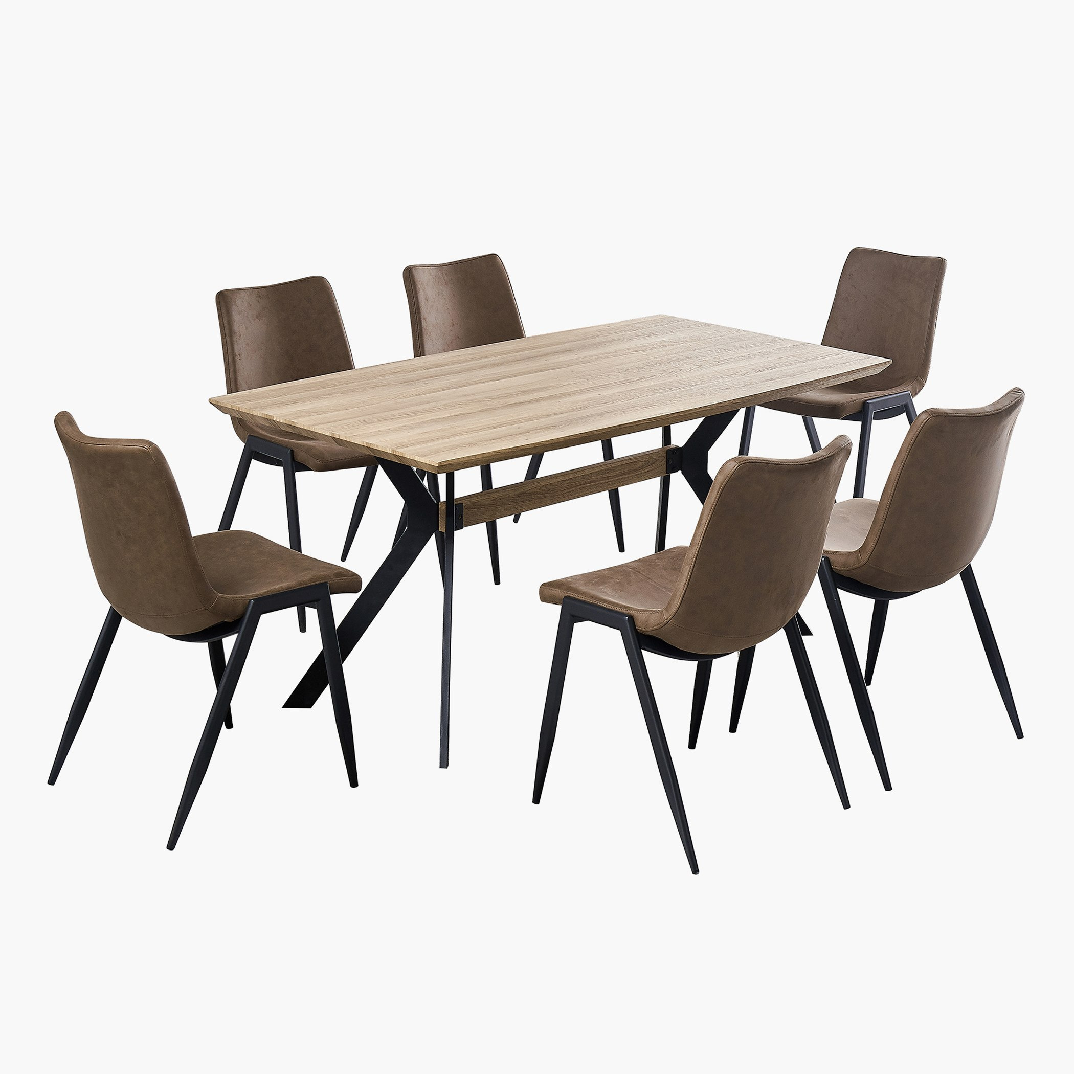 طقم سفرة 6 مقاعد من توباز-hbxfurniture-diningtablesandsets-diningsets-sixseater-image-2