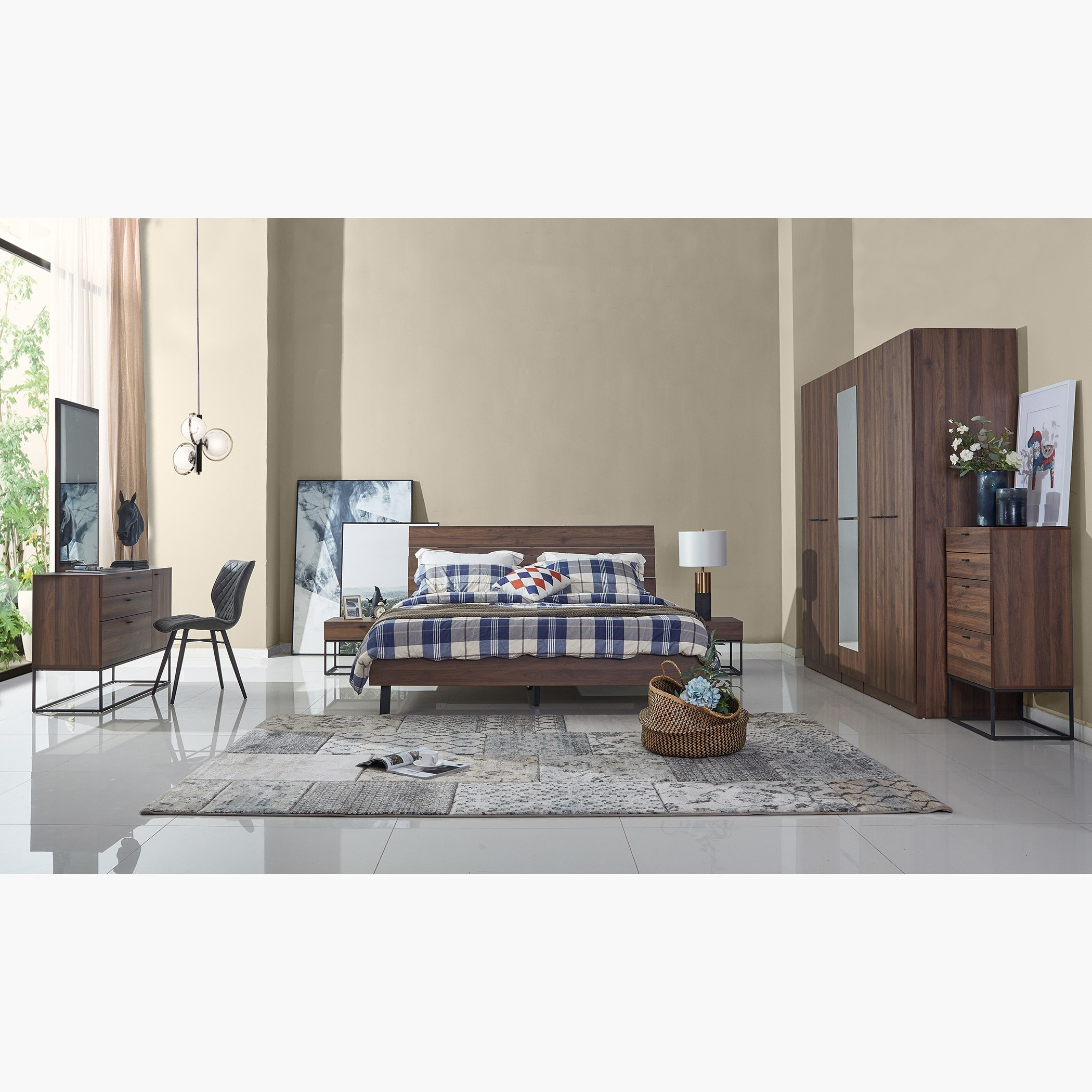 خزانة ملابس 5 أبواب بمرآة من ماجيستيك-hbxfurniture-wardrobes-image-6