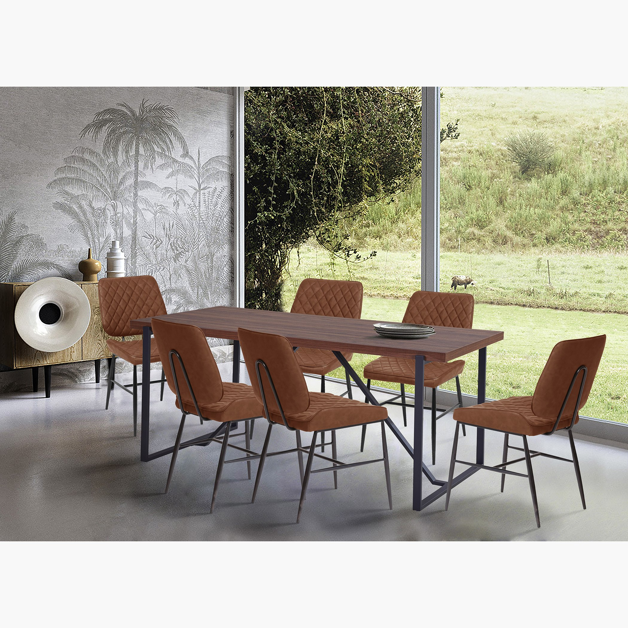 طاولة سفرة 6 مقاعد من ماجيستيك-hbxdiningroom-diningtablesandsets-diningtables-sixseater-image-2