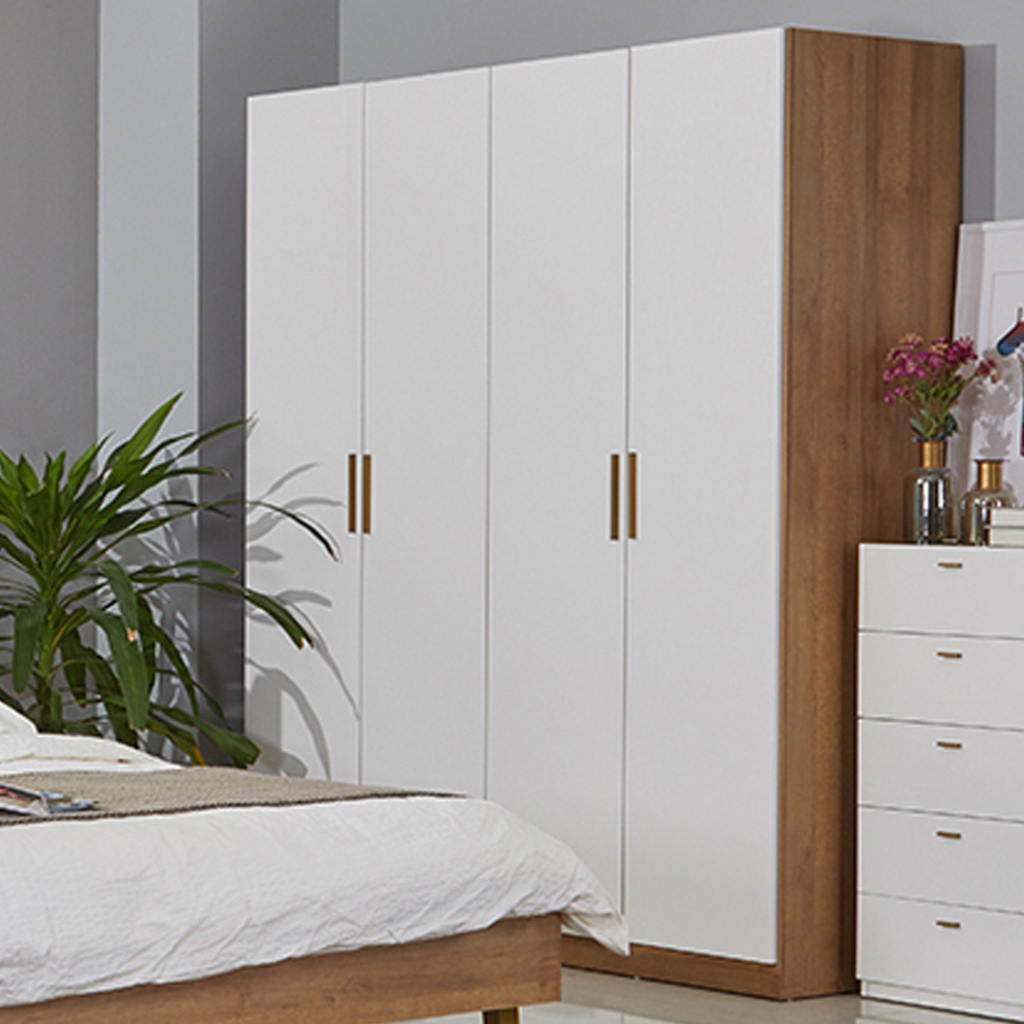 Berlin 4-Door Wardrobe-hbxfurniture-wardrobes-image-1