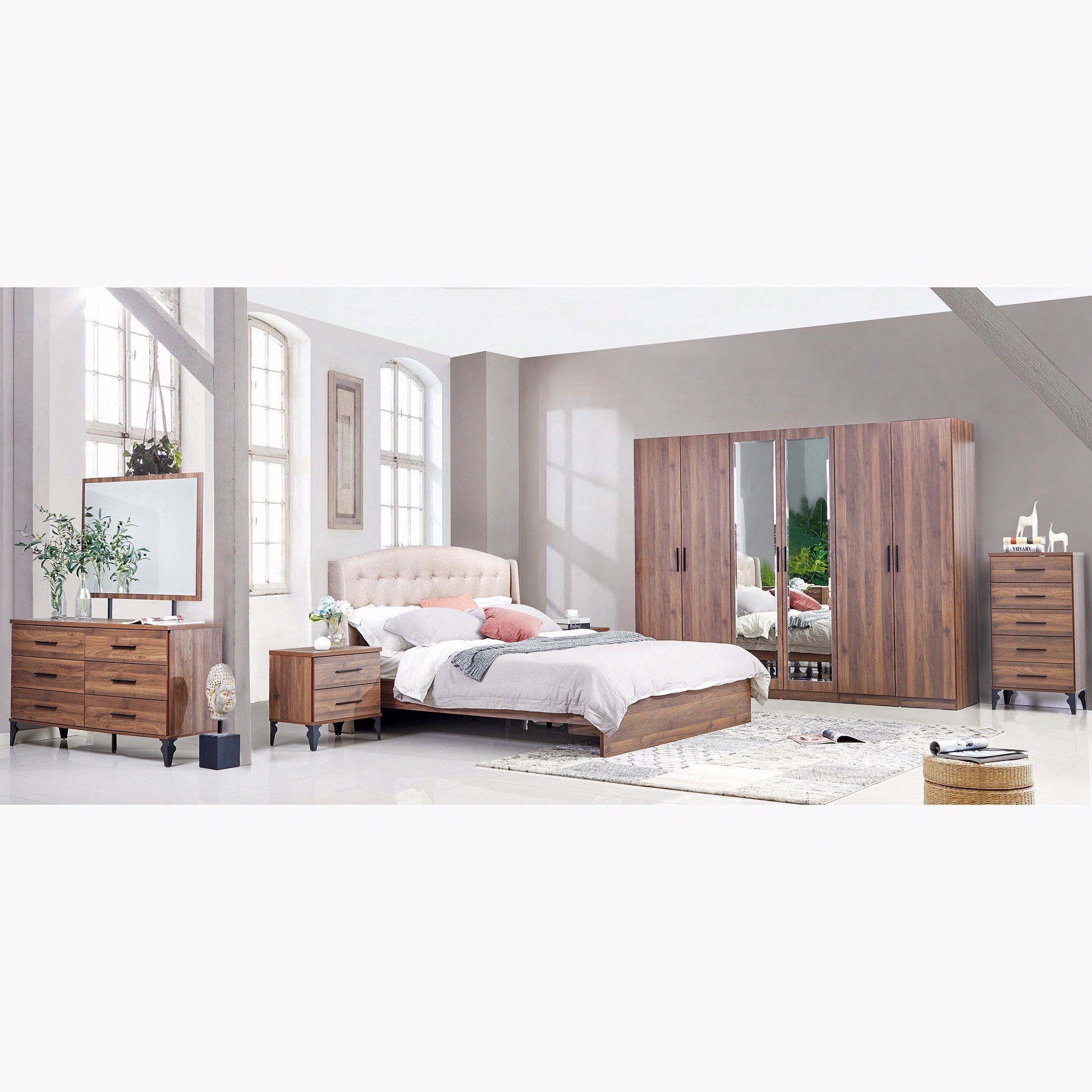 وحدة تخزين بـ5 أدراج من أريزونا-hbxfurniture-dressersandchests-chestofdrawers-image-8