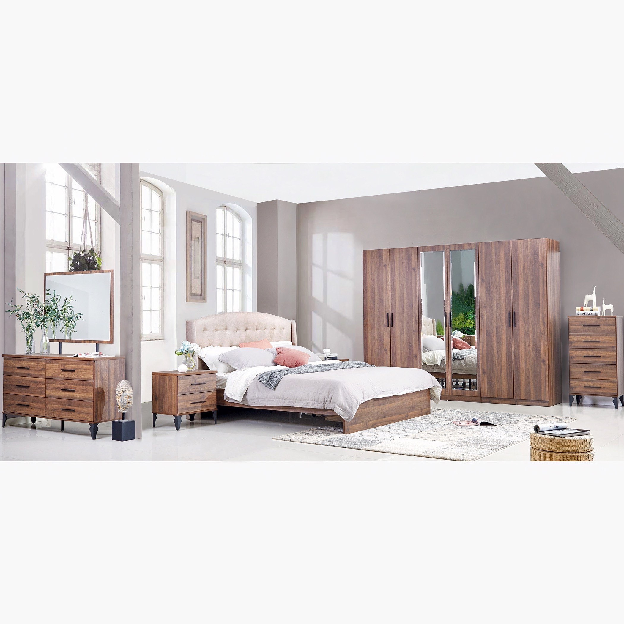 خزانة ملابس 6 أبواب بمرآتين من أريزونا-hbxfurniture-wardrobes-image-7