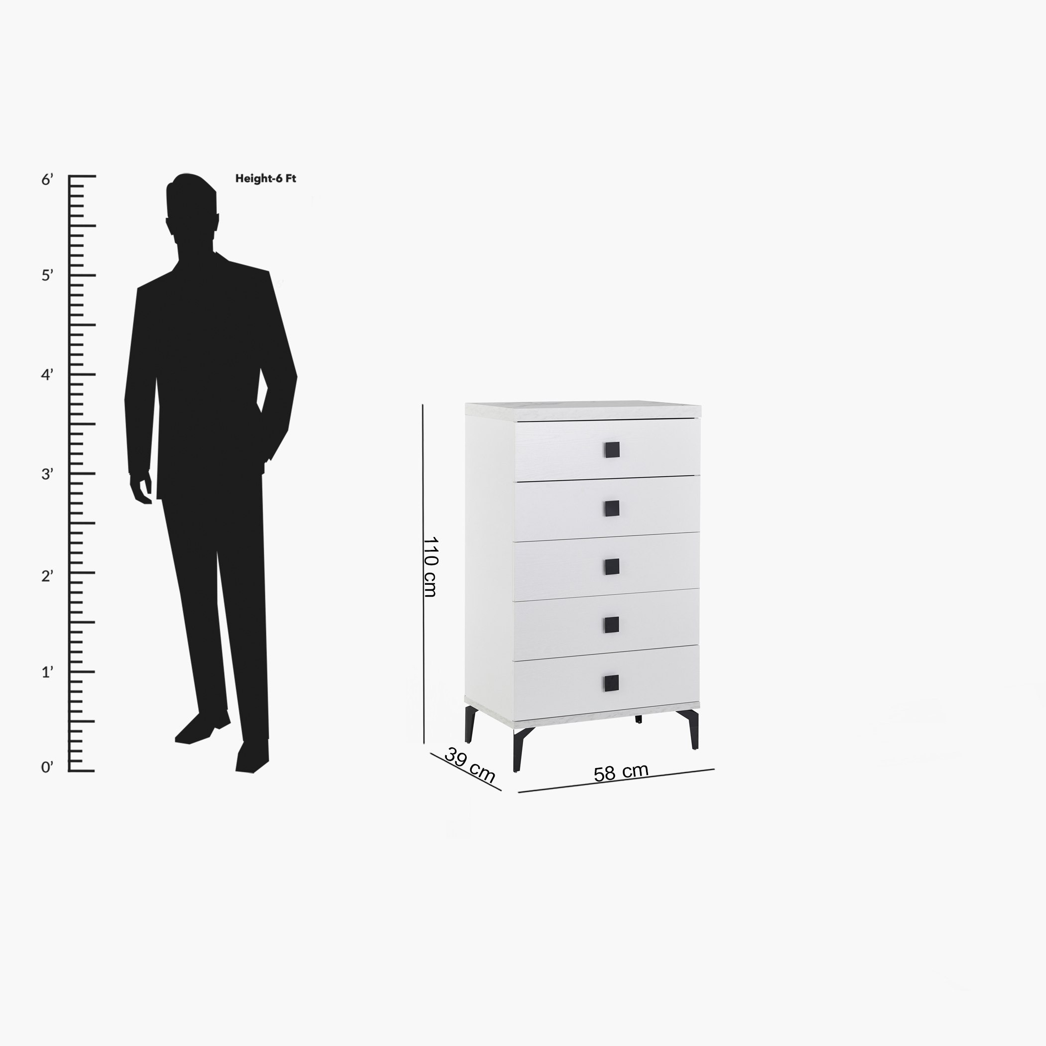 وحدة 5 أدراج من ماربيلا-hbxfurniture-dressersandchests-chestofdrawers-image-8
