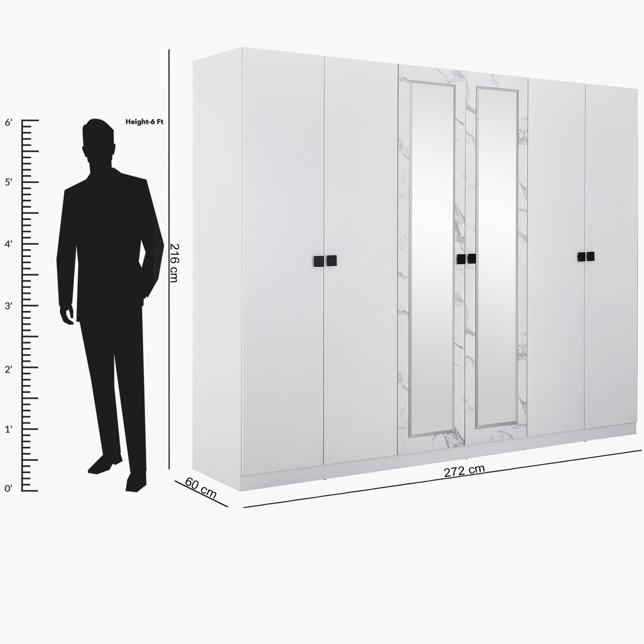خزانة ملابس 6 أبواب بمرآتين من ماربيلا-hbxfurniture-wardrobes-image-8