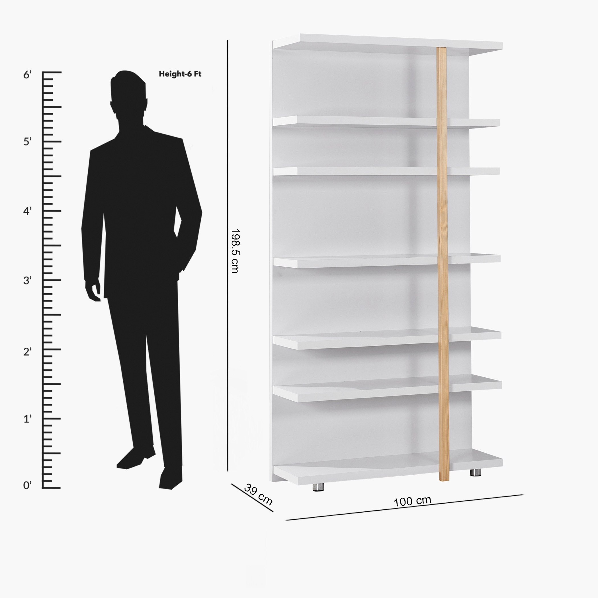 خزانة كتب 7 أرفف من السويد-hbxfurniture-office-bookcases-image-7