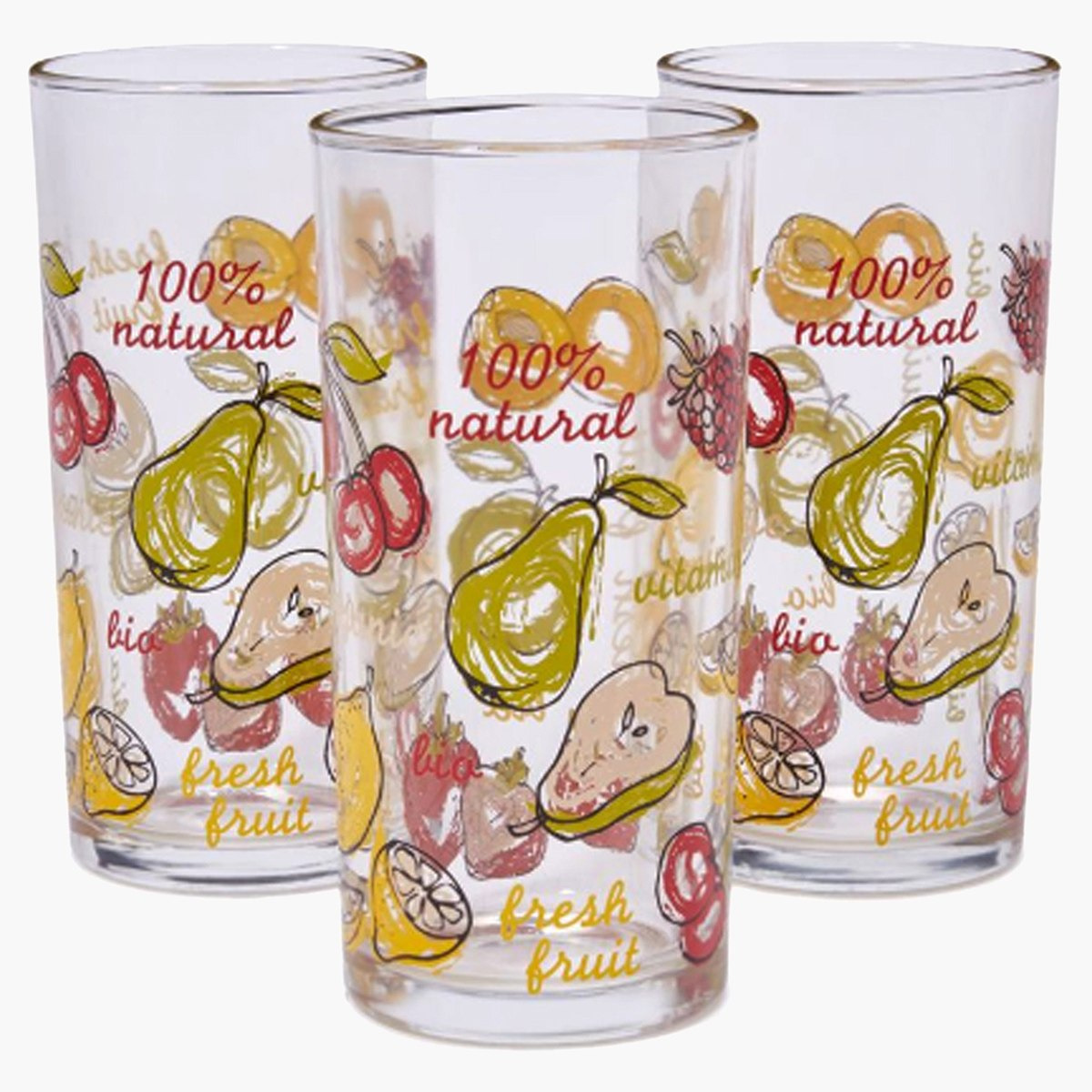 كوب زجاجي بطبعات من ديكوفر - طقم من 3 قطع-hbxhomeware-hbxkitchen-image-1
