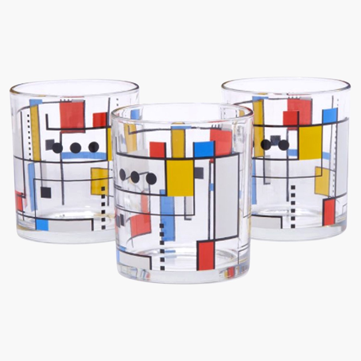 أكواب زجاجية بطبعات من ديكوفر - طقم من 3 قطع-hbxhomeware-hbxkitchen-image-1