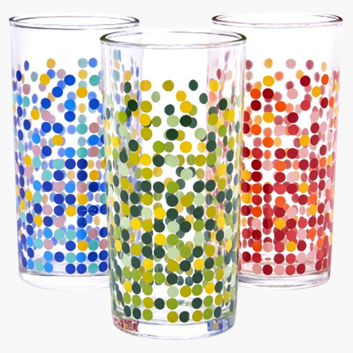 كؤوس زجاجية قصيرة بطبعات من ديكوفر - طقم من 3 قطع-hbxhomeware-hbxkitchen-image-1