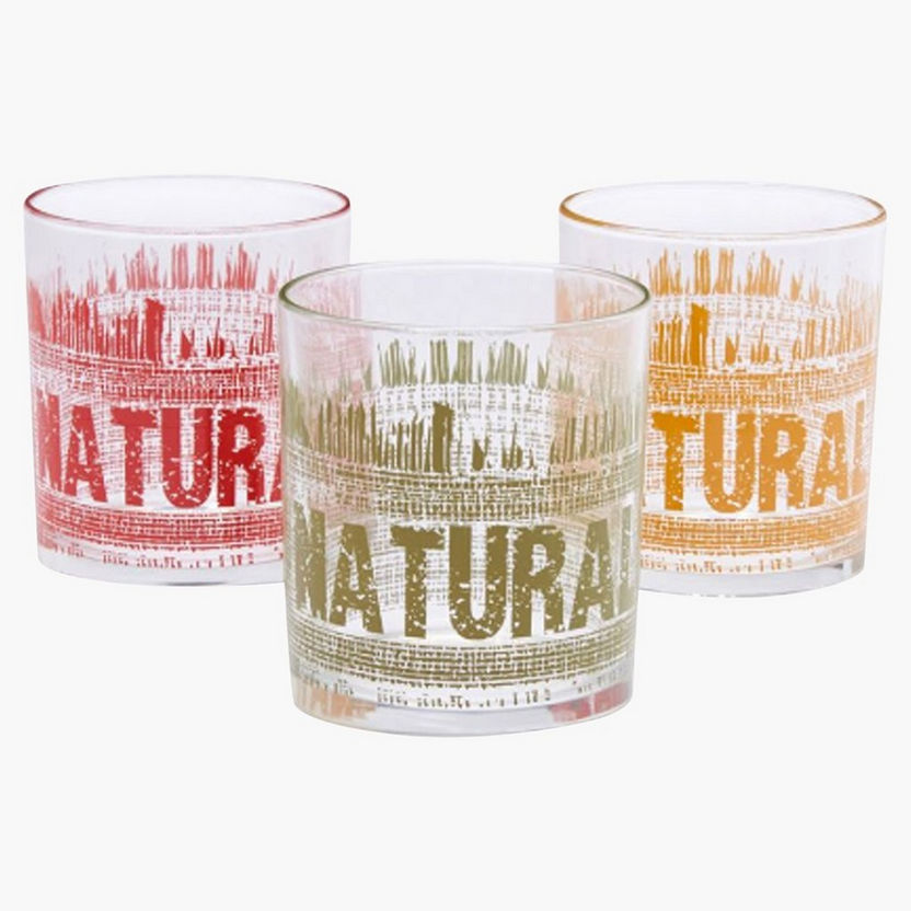 Decover Printed Short Glass -  Set of 3-Glassware-image-0