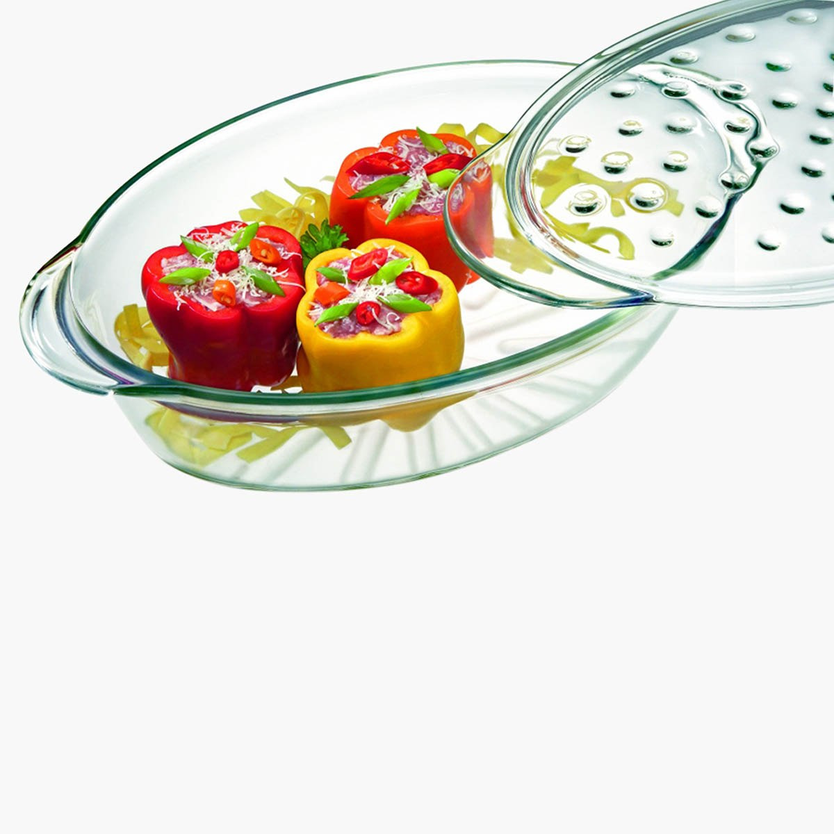 وعاء زجاجي بيضاوي بغطاء من سيماكس - 3 لتر-hbxkitchen-kitchenware-foodpreparation-image-2