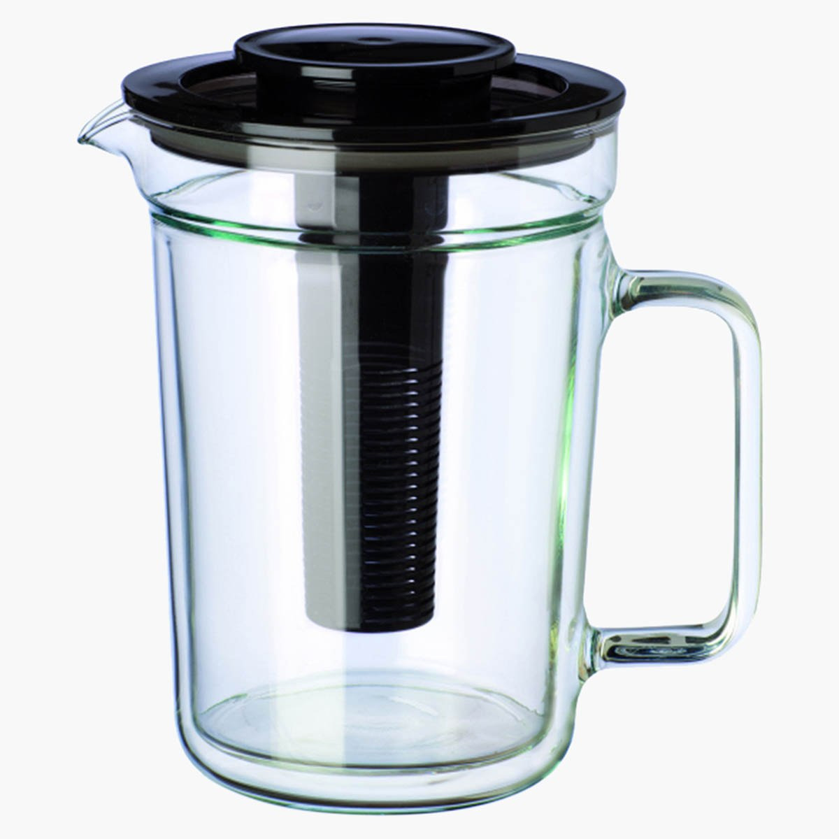 إبريق زجاجي بجدار مزدوج وغطاء من سيماكس - 1000 مل-hbxhomeware-diningandtabletop-jugs-image-2