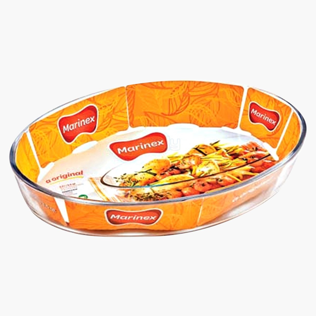 صحن خبز زجاج بيضاوي من مارينكس - 1.6 لتر-hbxkitchen-bakeware-image-2