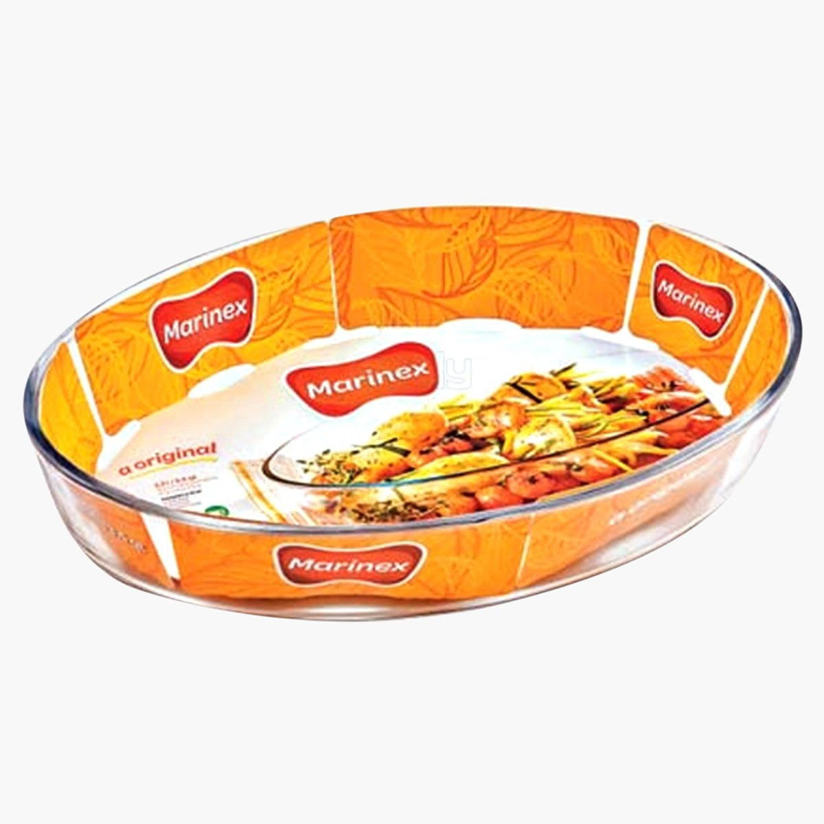 صحن خبز زجاج بيضاوي من مارينكس - 2.4 لتر-hbxkitchen-bakeware-image-1