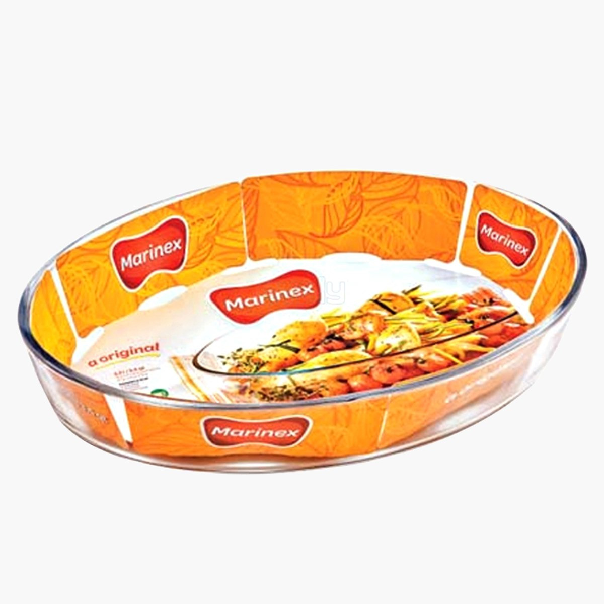 صحن خبز زجاج بيضاوي من مارينكس - 3.2 لتر-hbxkitchen-bakeware-image-2