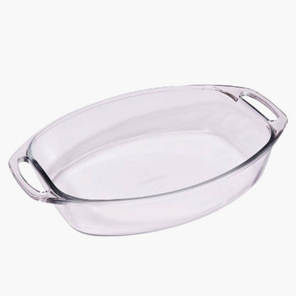 Marinex Oval Glass Baking Dish with Handles - 3.2 L