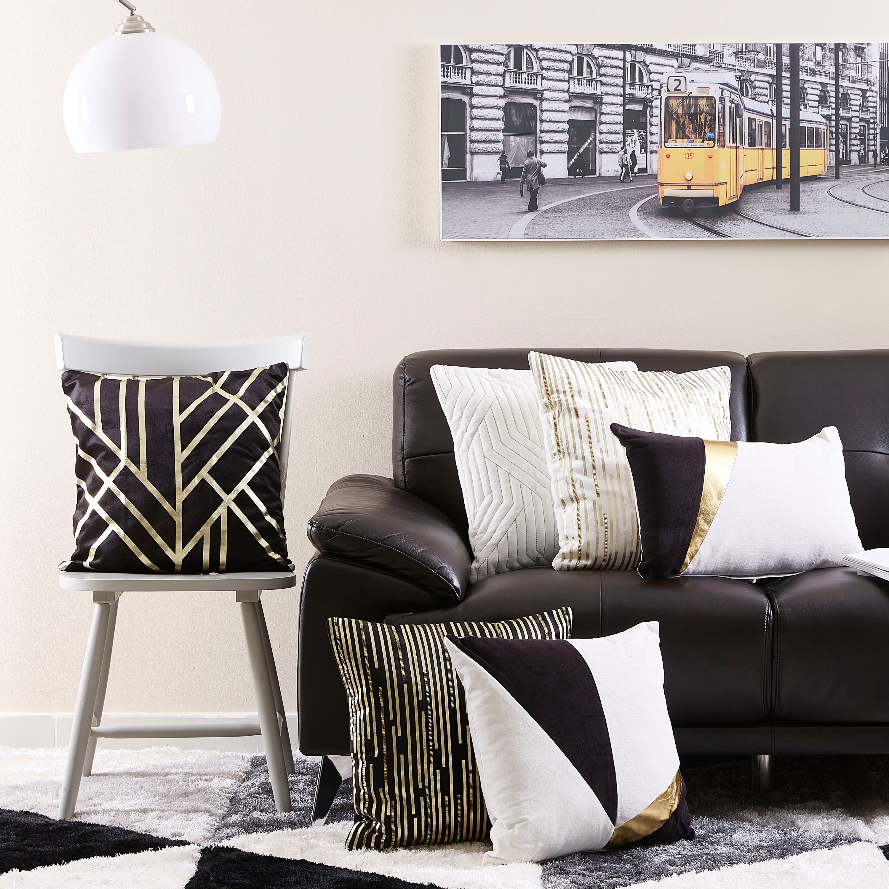 غطاء وسادة مخملي وطبعات فويل من مودينا أرتديكو- 45x45 سم-hbxhomeware-cushionsandcovers-cushioncovers-image-3