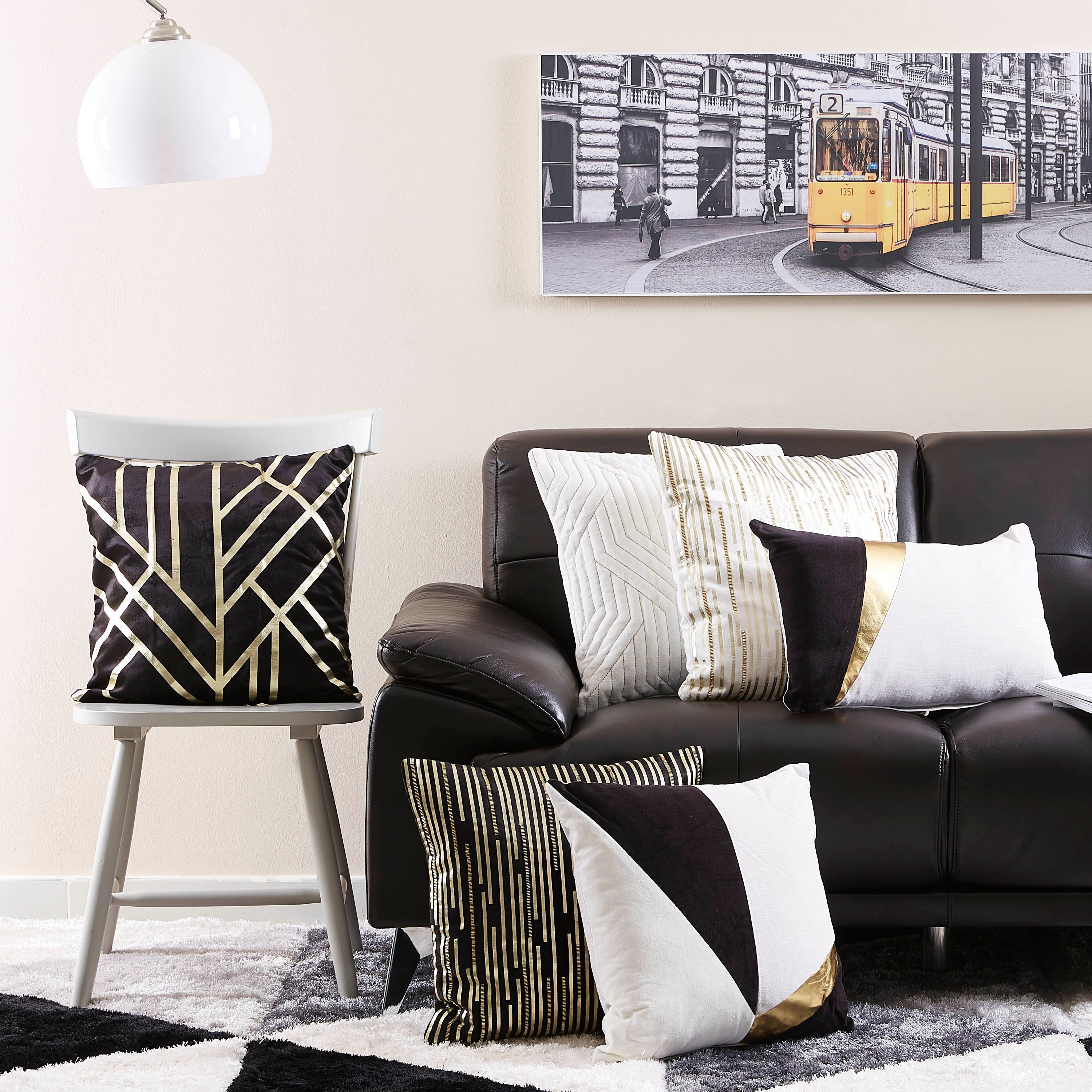 Artdeco Euporie Patchwork Filled Cushion - 45x45 cm-hbxlivingroom-furnishings-cushionsandcovers-filledcushions-image-3