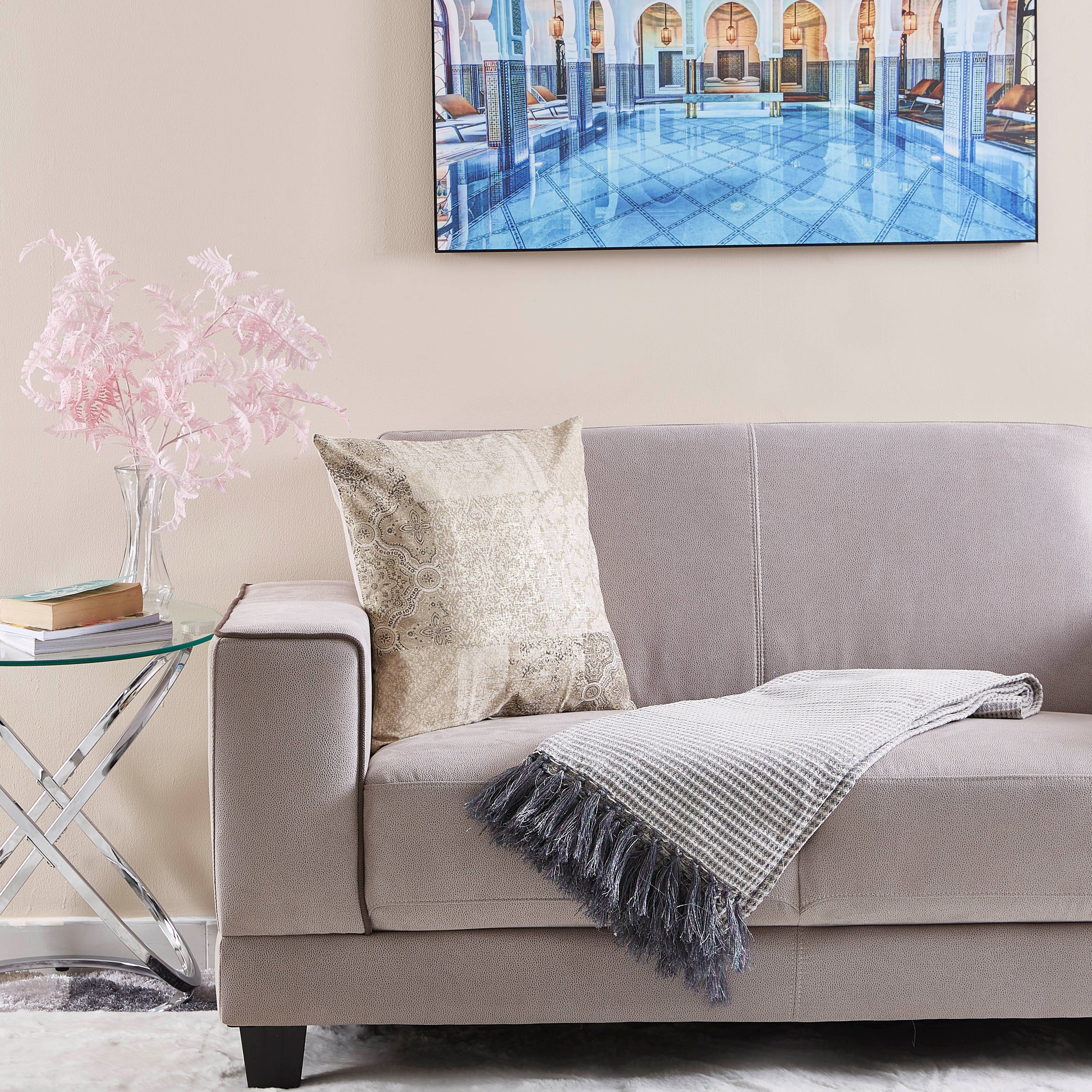 غطاء وسادة بطبعات رقعة من كازي - 45 × 45 سم-hbxhomeware-cushionsandcovers-cushioncovers-image-3