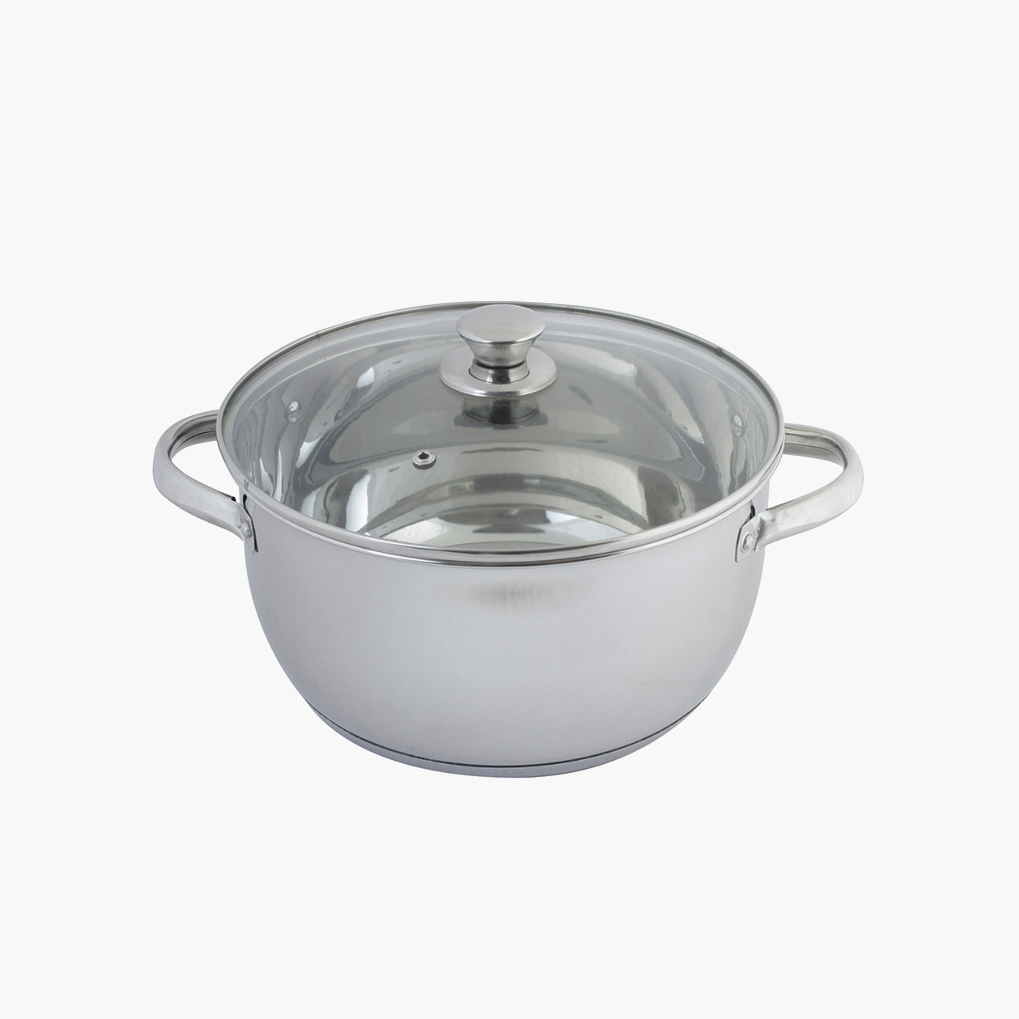Stilo Stainless Steel Induction Casserole with Glass Lid - 5 L-hbxkitchen-kitchenware-foodpreparation-image-2