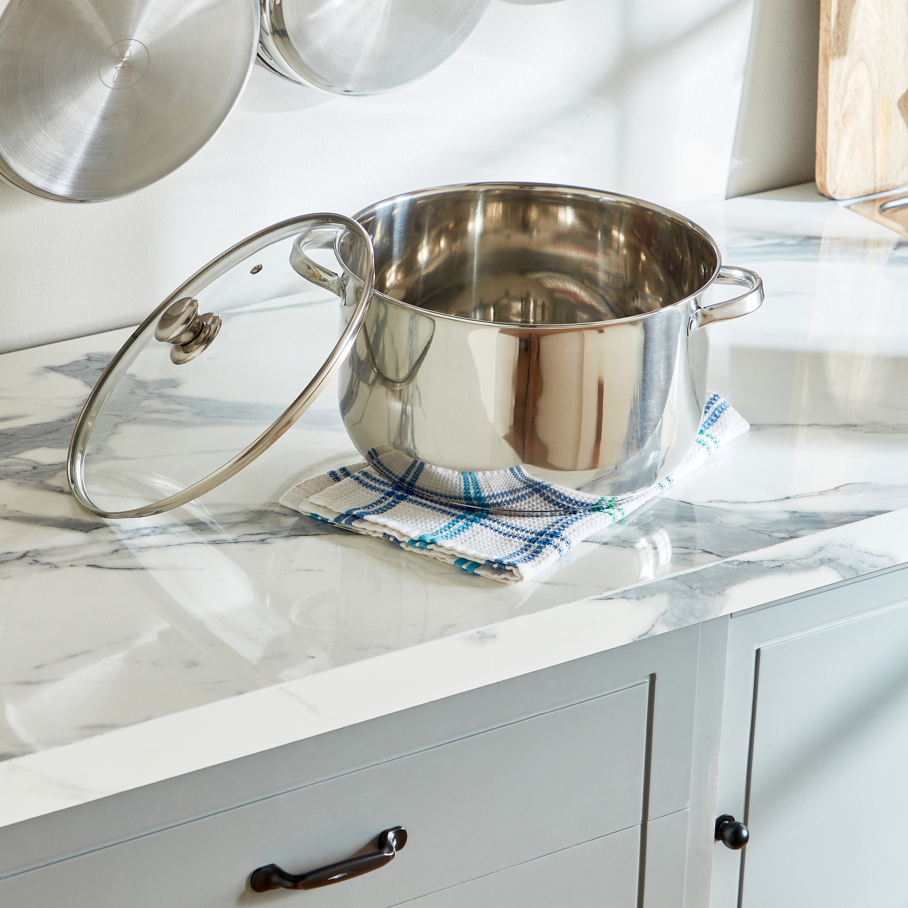 Stilo Stainless Steel Induction Casserole with Glass Lid - 10 L-hbxkitchen-kitchenware-foodpreparation-image-2