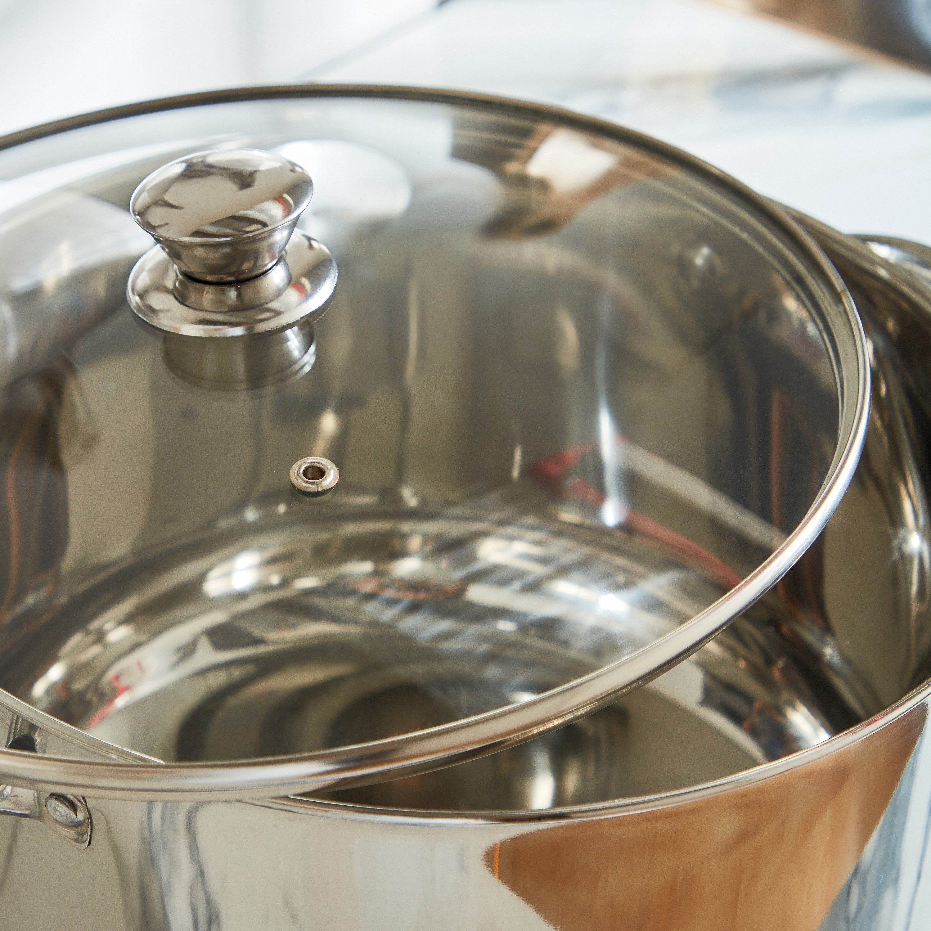 Stilo Stainless Steel Induction Casserole with Glass Lid - 10 L-hbxkitchen-kitchenware-foodpreparation-image-3