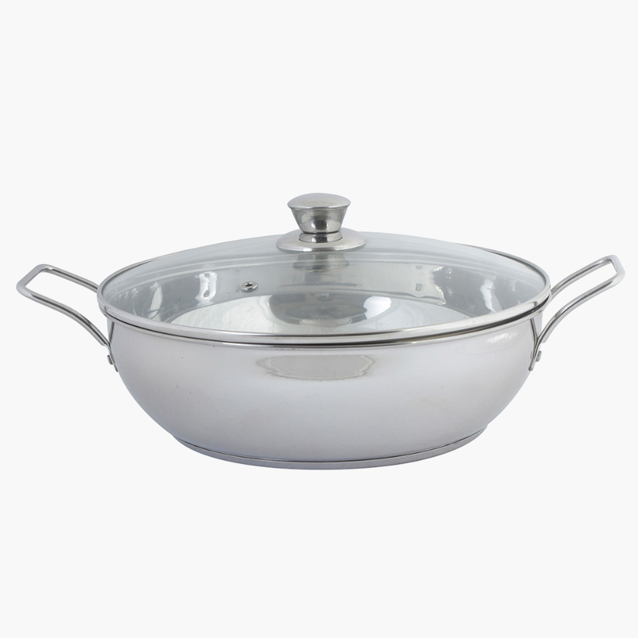 مقلاة حث ستانلس ستيل بغطاء زجاج من ستيلو - 3 لتر-hbxkitchen-kitchenware-foodpreparation-image-3