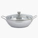 Stilo Stainless Steel Induction Wok with Glass Lid - 3 L-Cookware-thumbnailMobile-2
