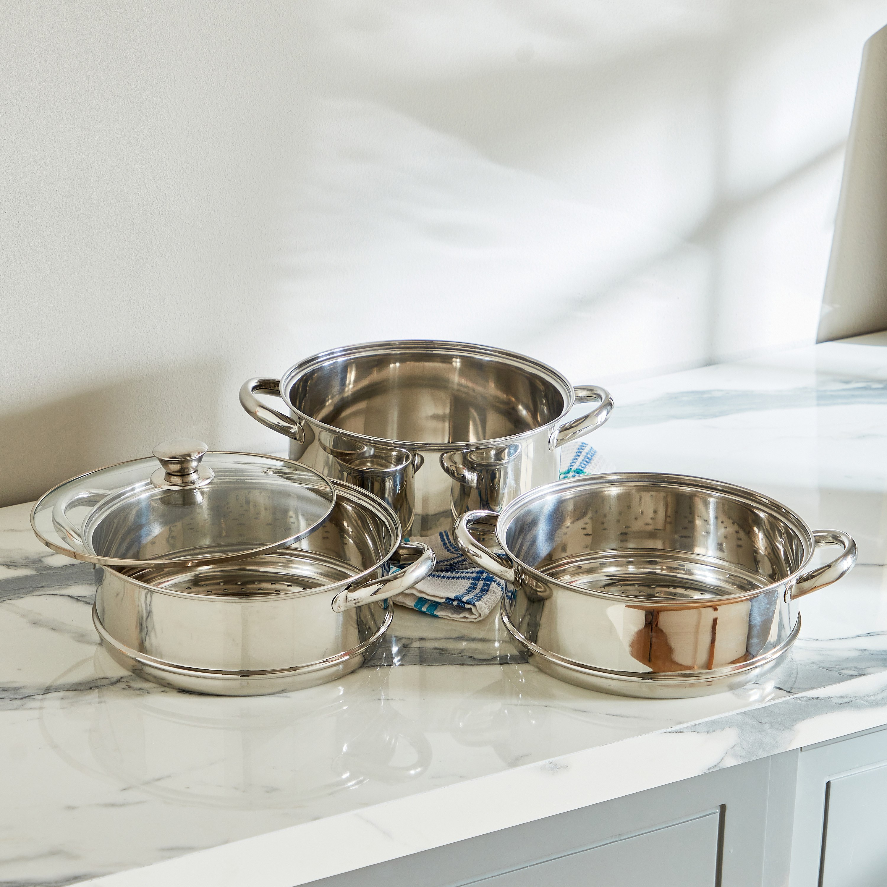 قدر بخار 3 طبقات من الستانلس ستيل من ستيلو- 24 سم-hbxkitchen-kitchenware-foodpreparation-image-2
