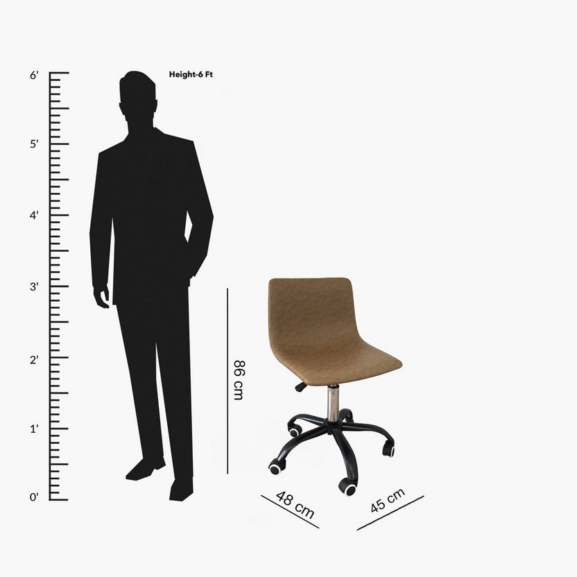 Stockholm Office Chair with Spider Leg Base-Chairs-image-6