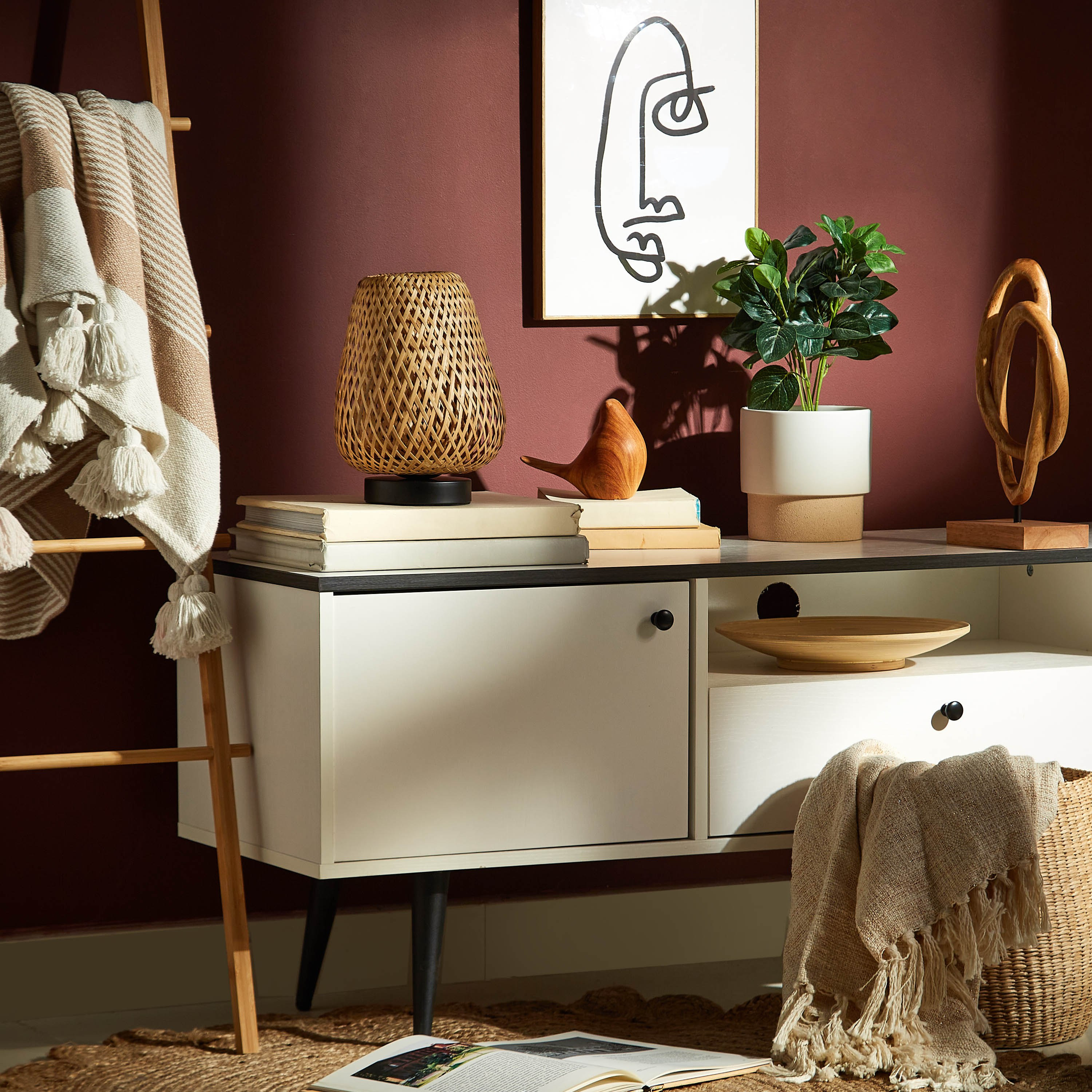 مصباح طاولة خيزران من ويفز - 20 سم-hbxlivingroom-lighting-tablelamps-image-4
