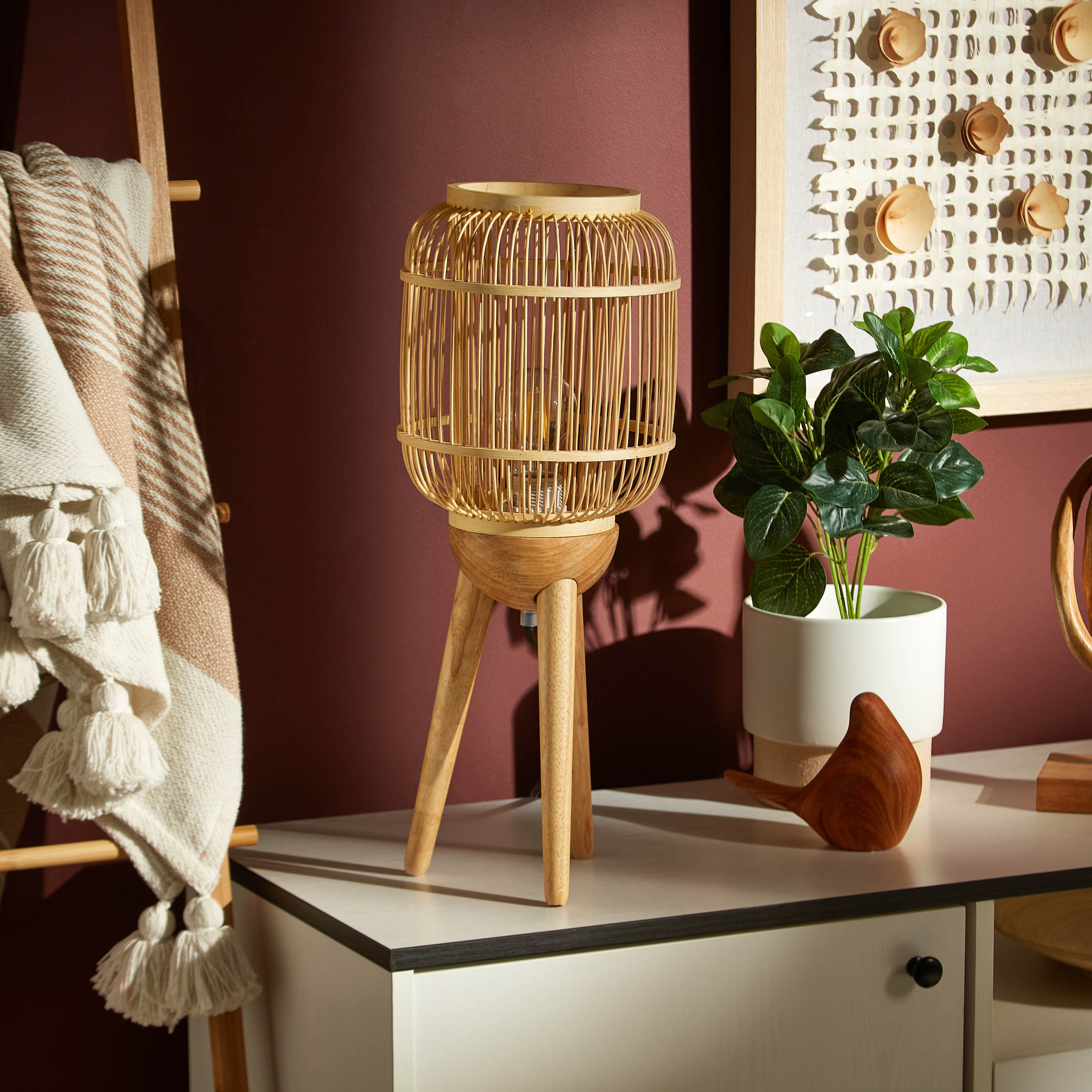 مصباح طاولة خيزران من ويفز - 47 سم-hbxlivingroom-lighting-tablelamps-image-1