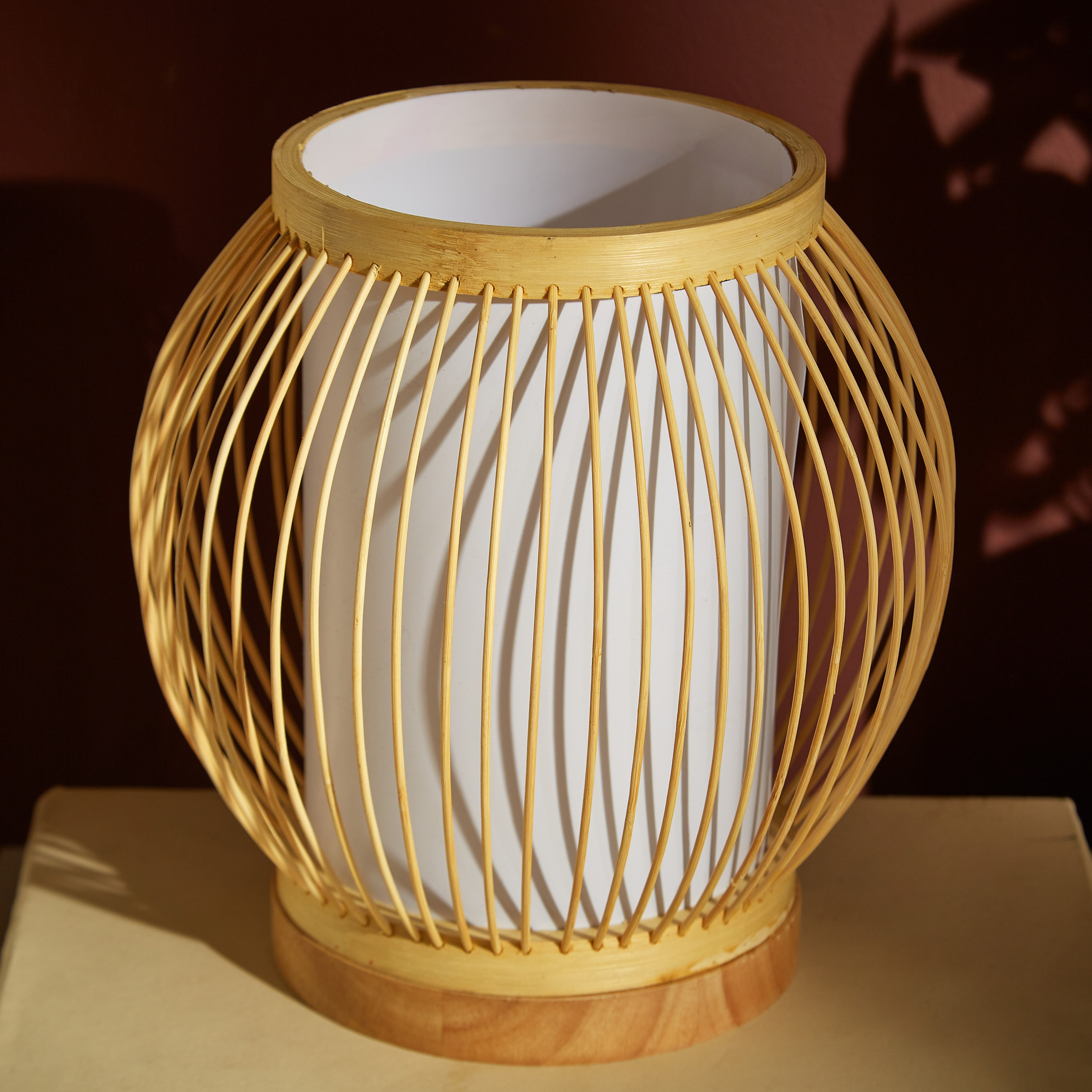 مصباح طاولة خيزران من ويفز - 25 سم-hbxlivingroom-lighting-tablelamps-image-3