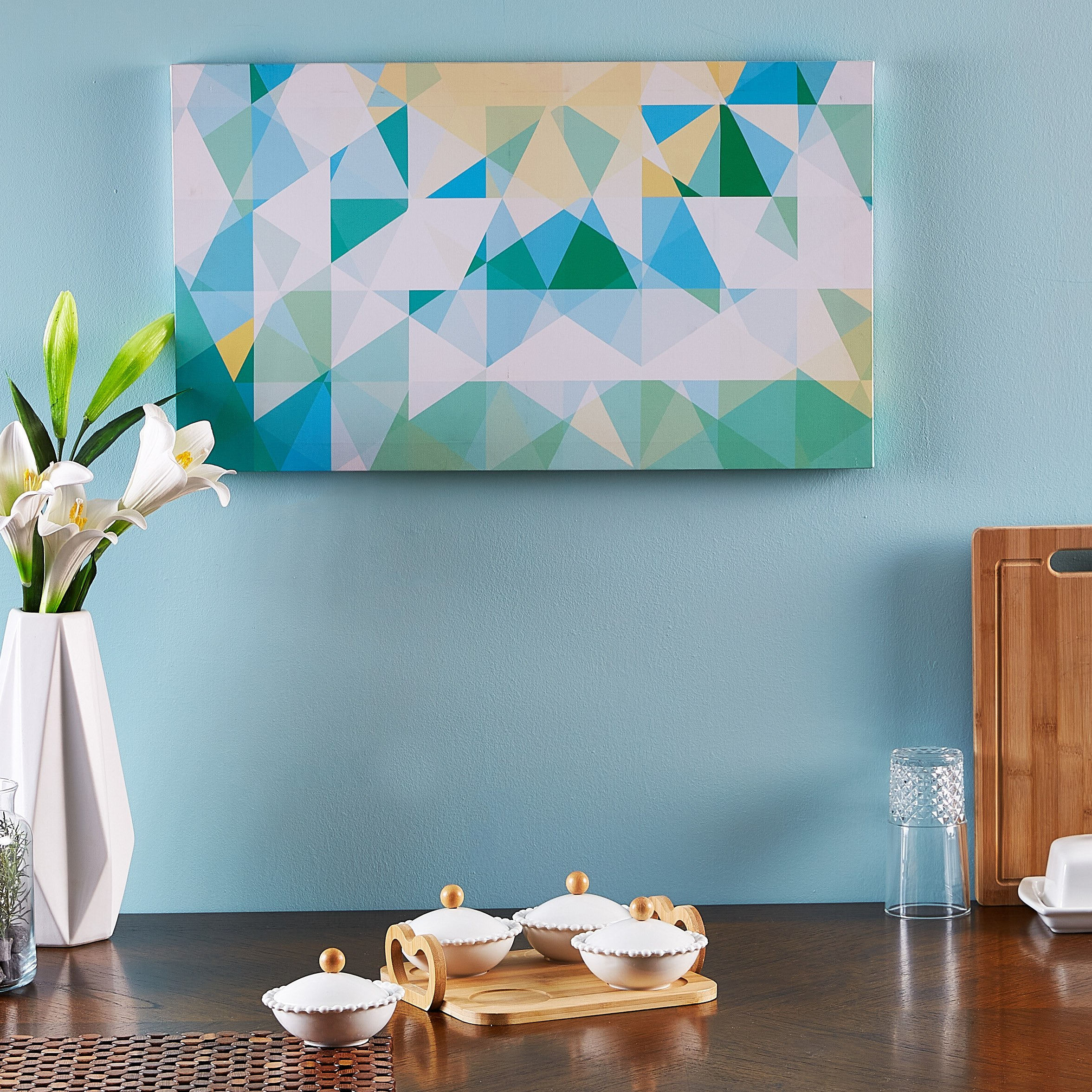 طقم تقديم بطبعات مع صينية خشبيّة من أوكايجن - 4 قطع-hbxhomeware-hbxkitchen-image-3