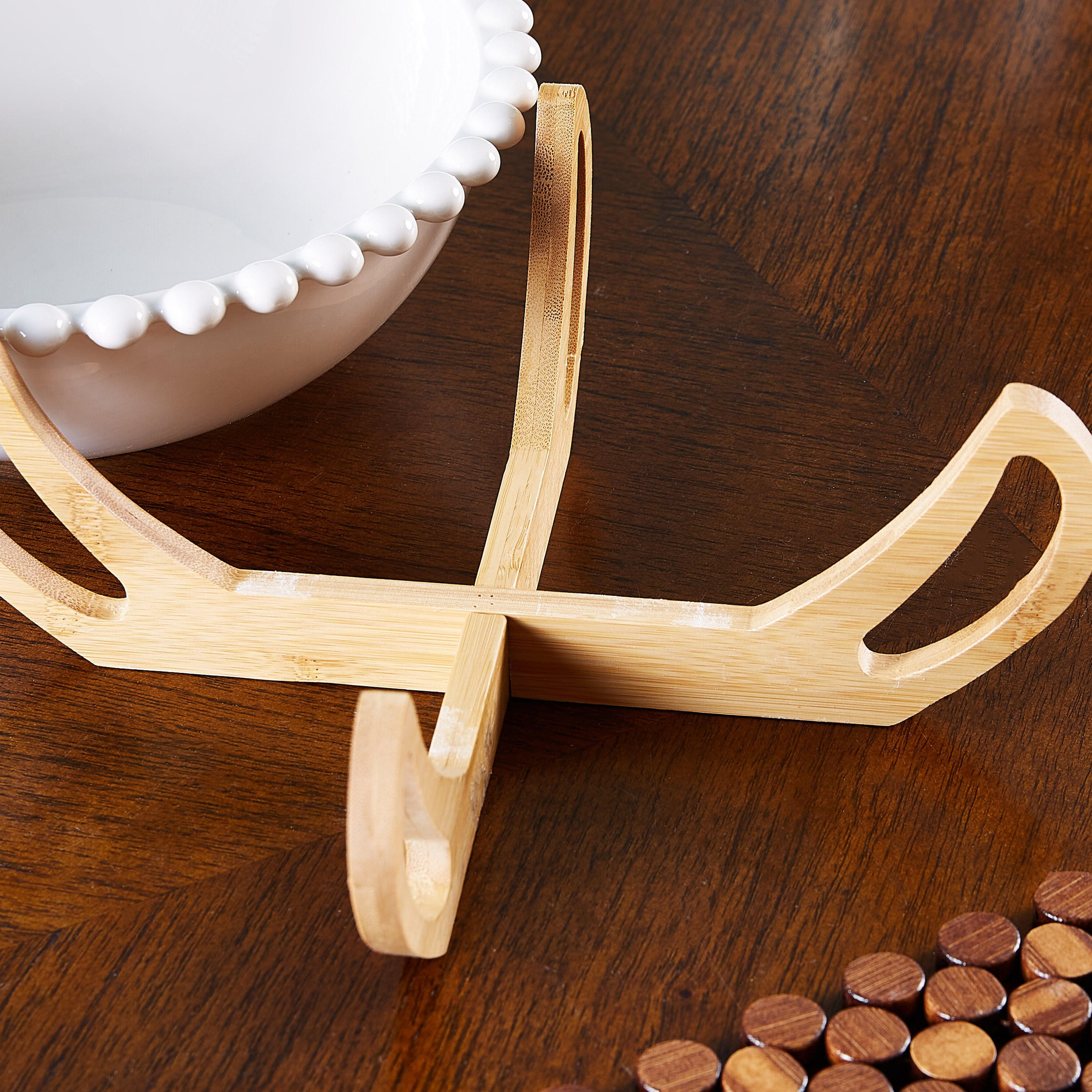 وعاء تقديم بحامل خشبي من أوكايجن - 10 سم-hbxdecorandfurnishings-tabletop-serveware-image-2