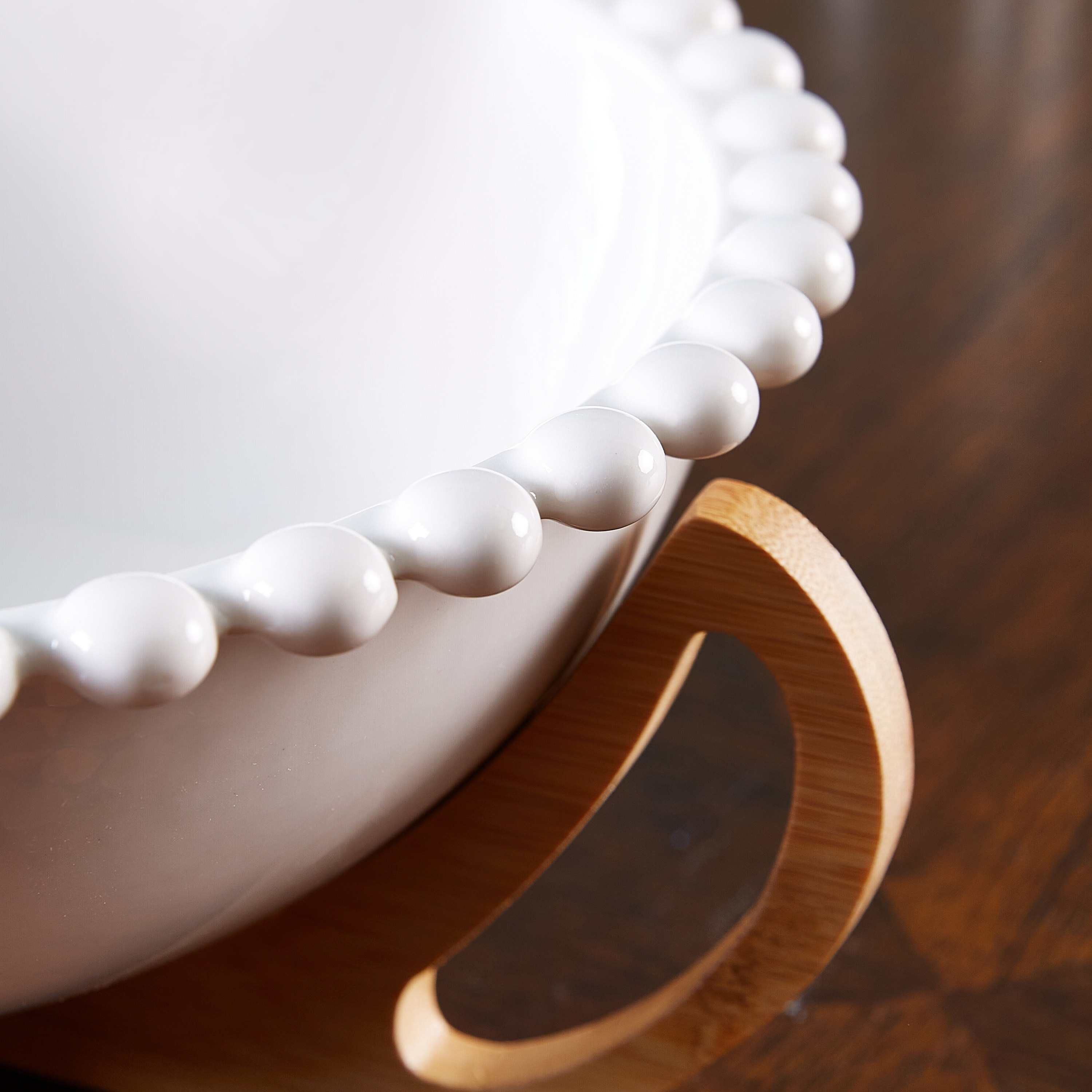 وعاء تقديم بحامل خشبي من أوكايجن - 10 سم-hbxdecorandfurnishings-tabletop-serveware-image-3