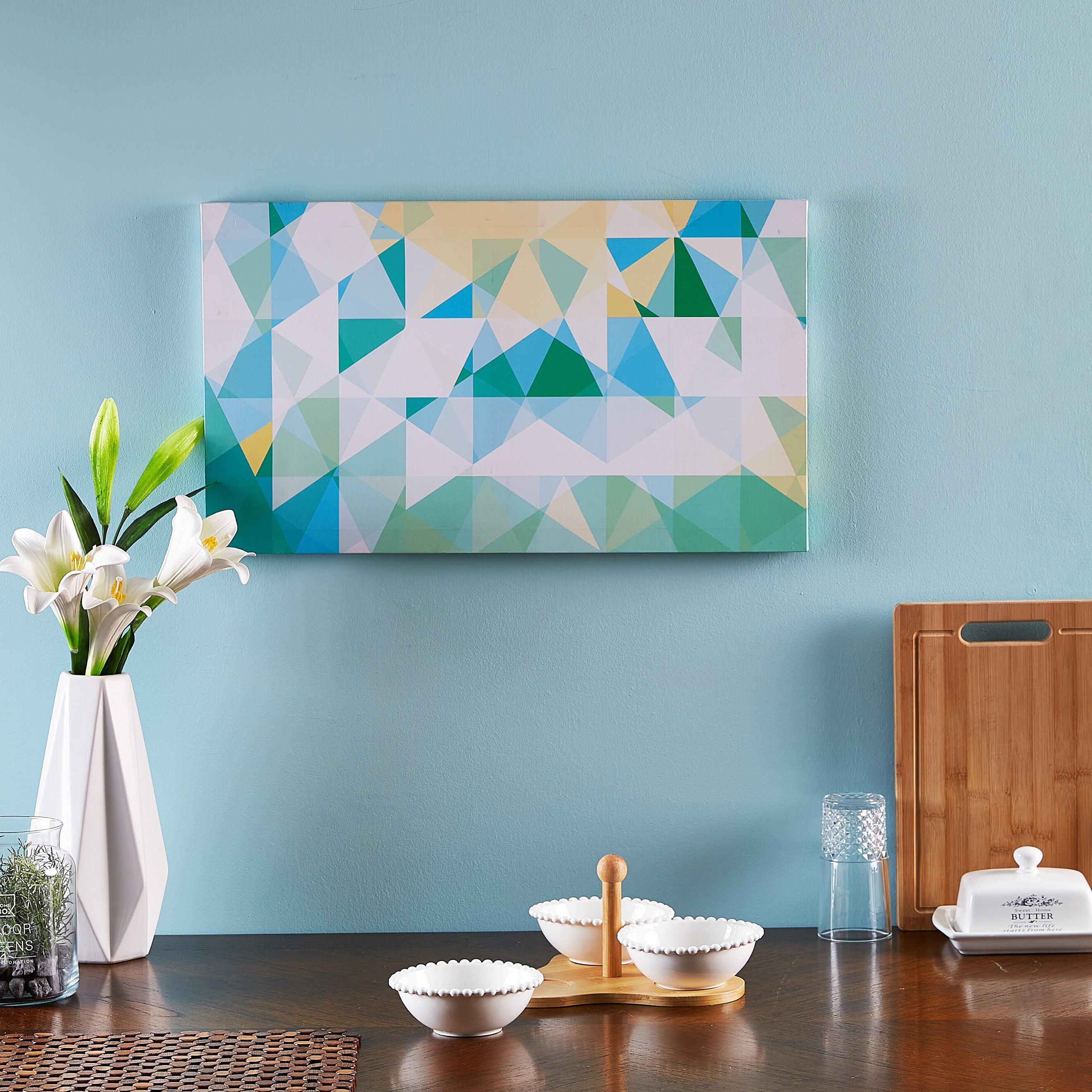 طقم تقديم بطبعات مع حامل خشبي من أوكايجن - 3 قطع-hbxdecorandfurnishings-tabletop-serveware-image-3