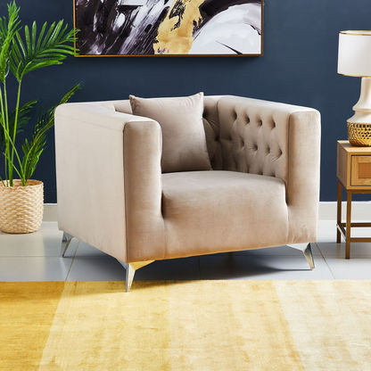 Naples 1-Seater Sofa with Cushion-Armchairs-image-1