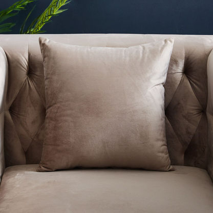 Naples 1-Seater Velvet Sofa with Cushion