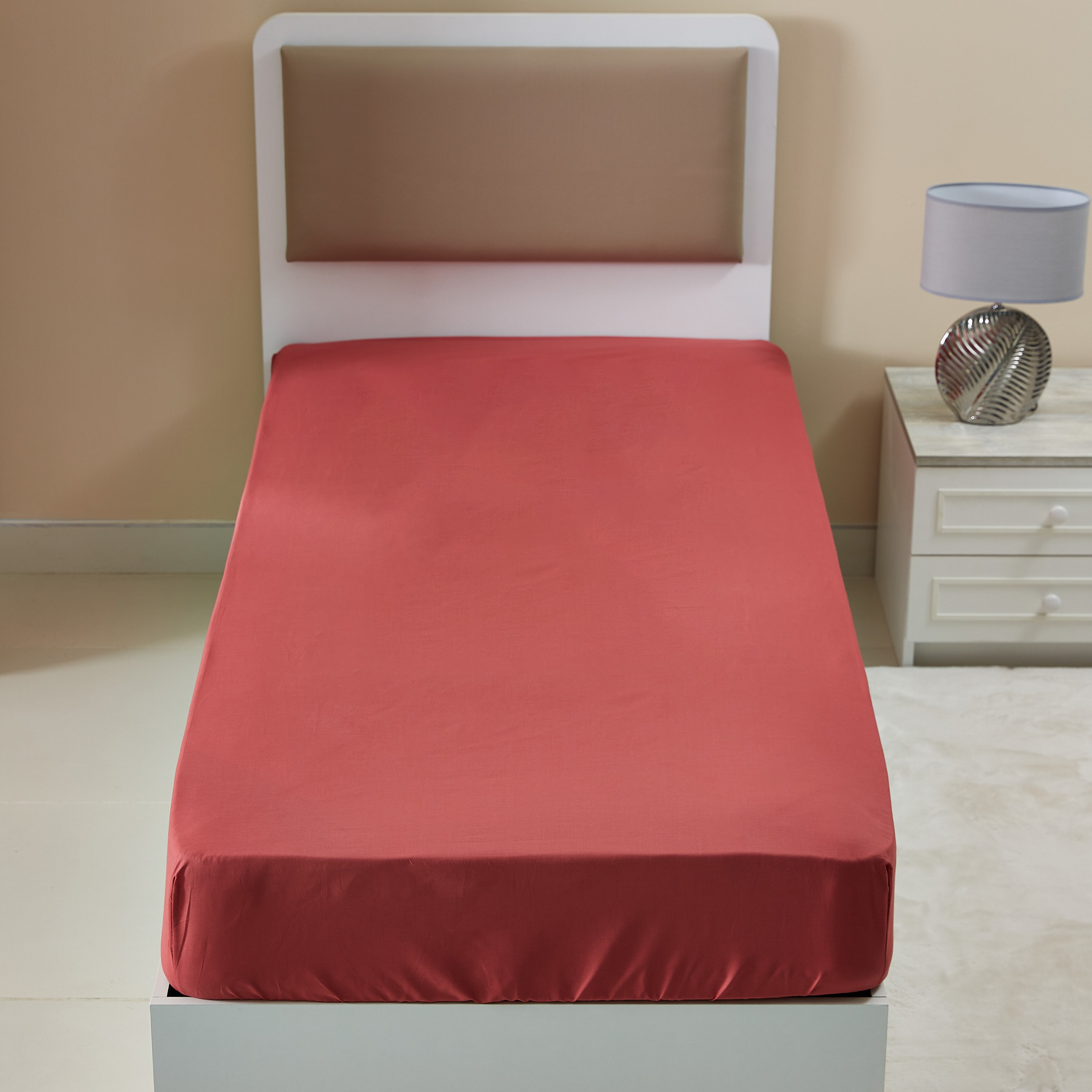 شرشف مطّاطي فردي بولي قطن سادة من بريستول- 90x200 سم-hbxhomeware-hbxbedroom-image-2
