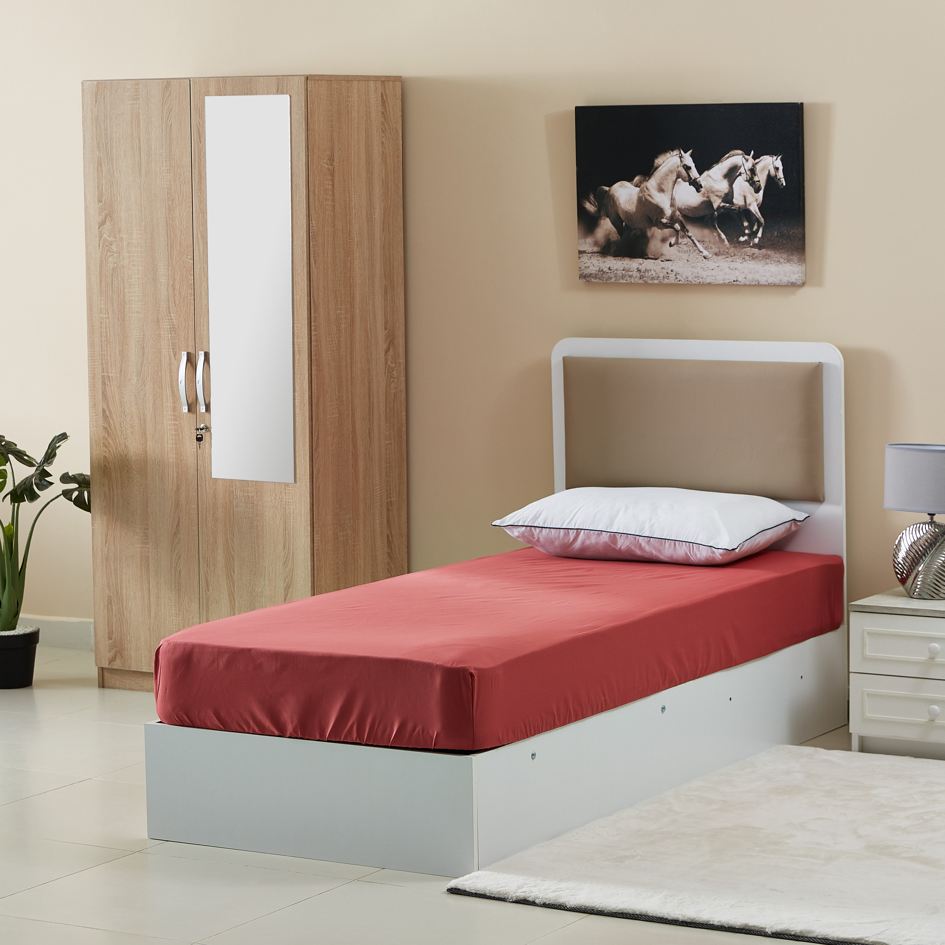 شرشف مطّاطي فردي بولي قطن سادة من بريستول- 90x200 سم-hbxhomeware-hbxbedroom-image-5