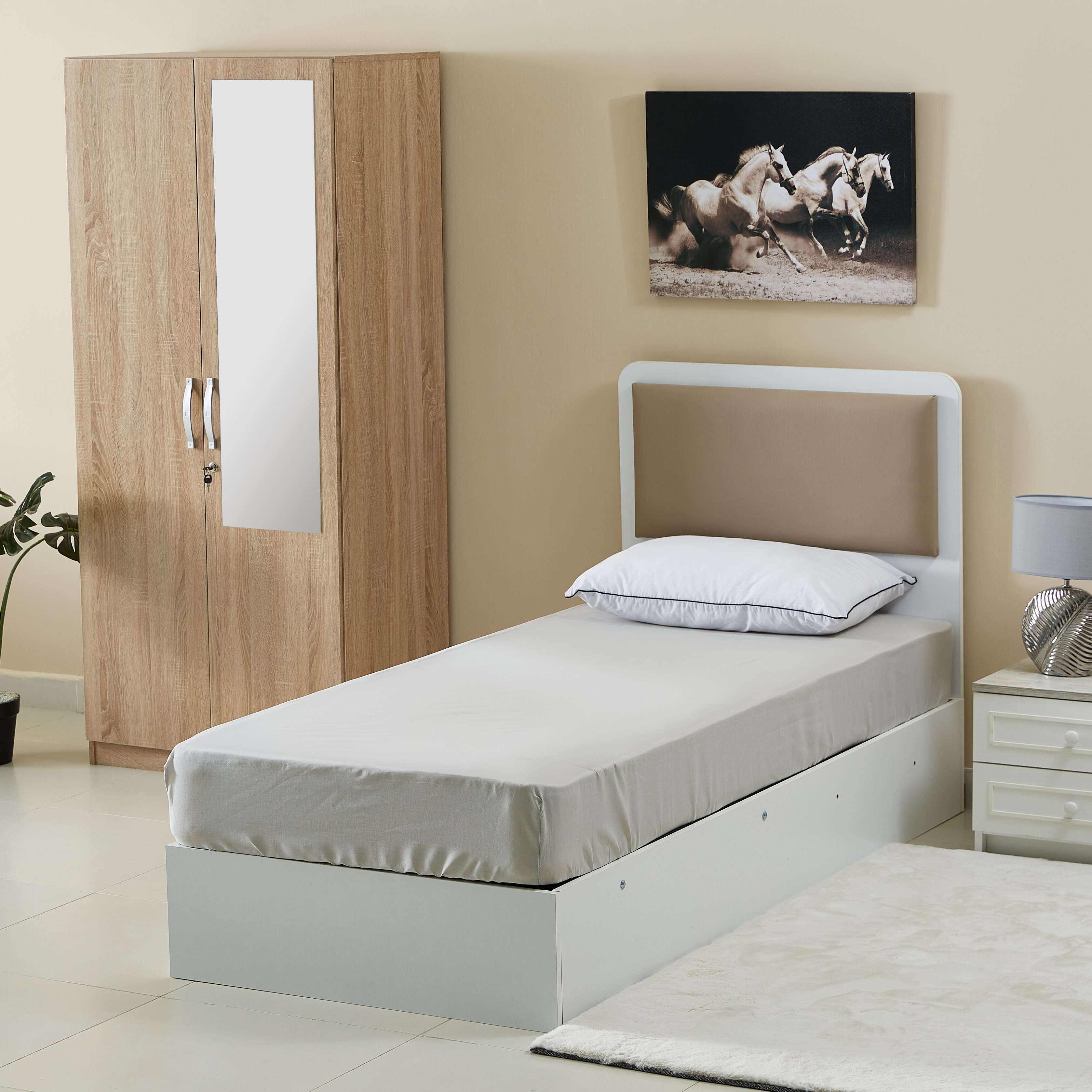 شرشف مطّاطي فردي بولي قطن سادة من بريستول- 90x200 سم-hbxhomeware-hbxbedroom-image-6