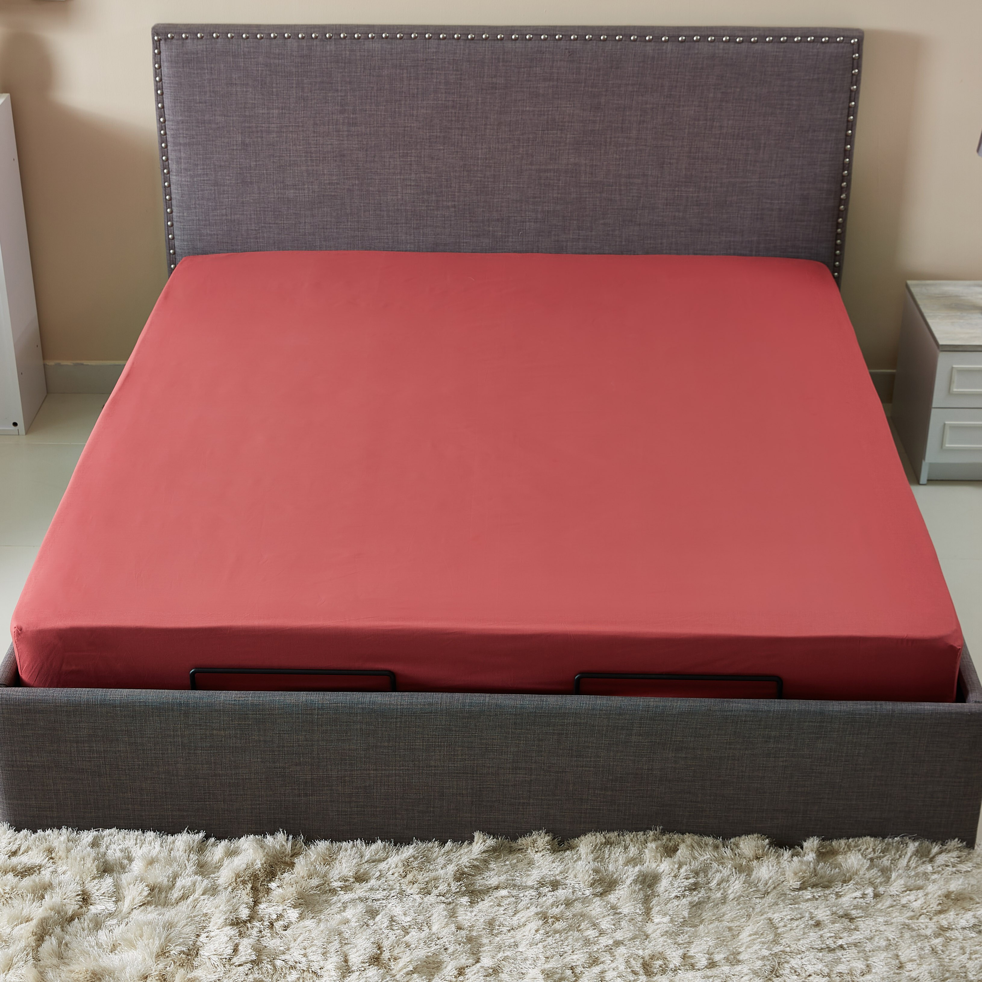 شرشف مطّاطي كينج بولي قطن بطبعات من بريستول - 180x200 سم-hbxhomeware-hbxbedroom-image-2
