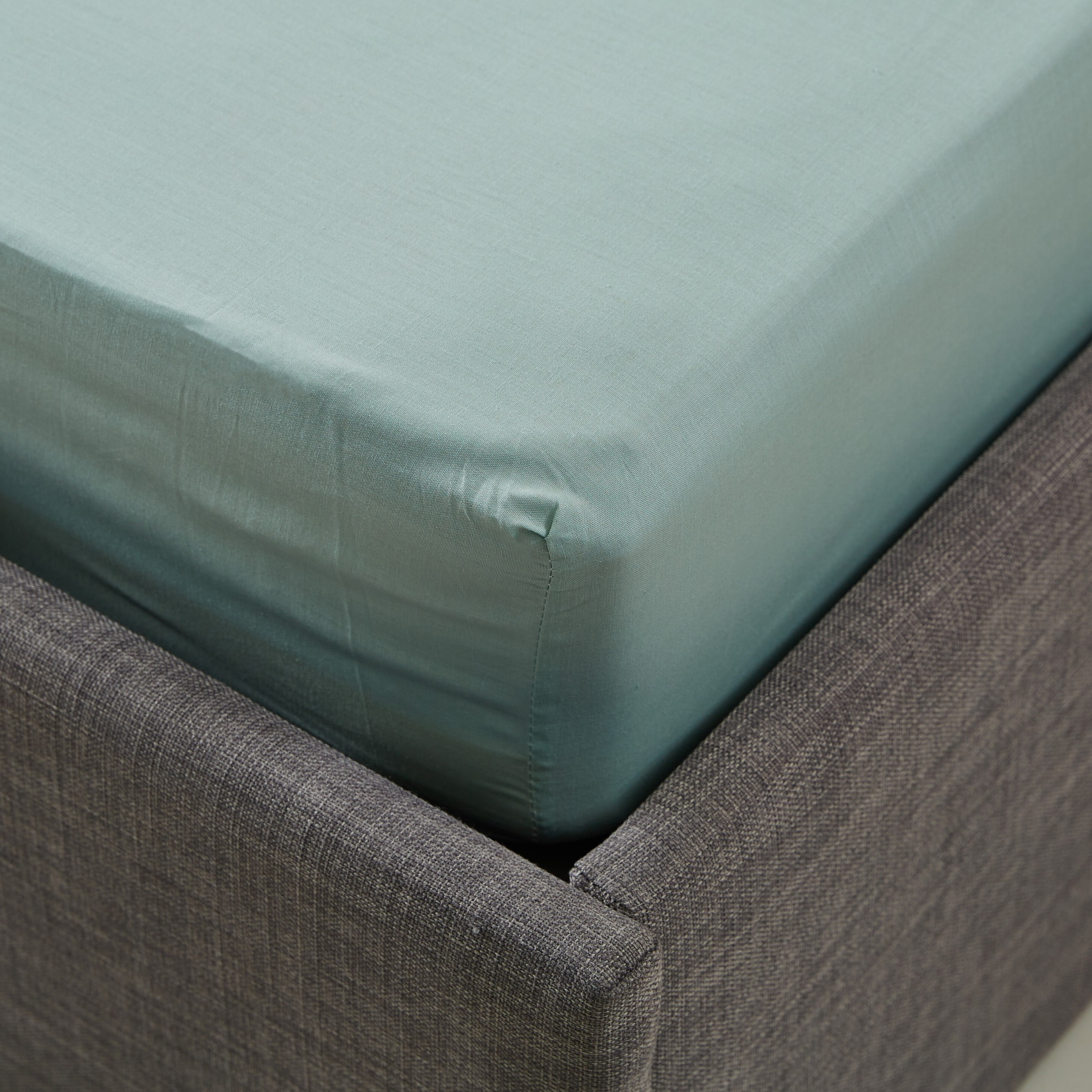 شرشف مطّاطي مقاس كينج بولي قطن سادة من بريستول - 180x200 سم-hbxhomeware-hbxbedroom-image-3