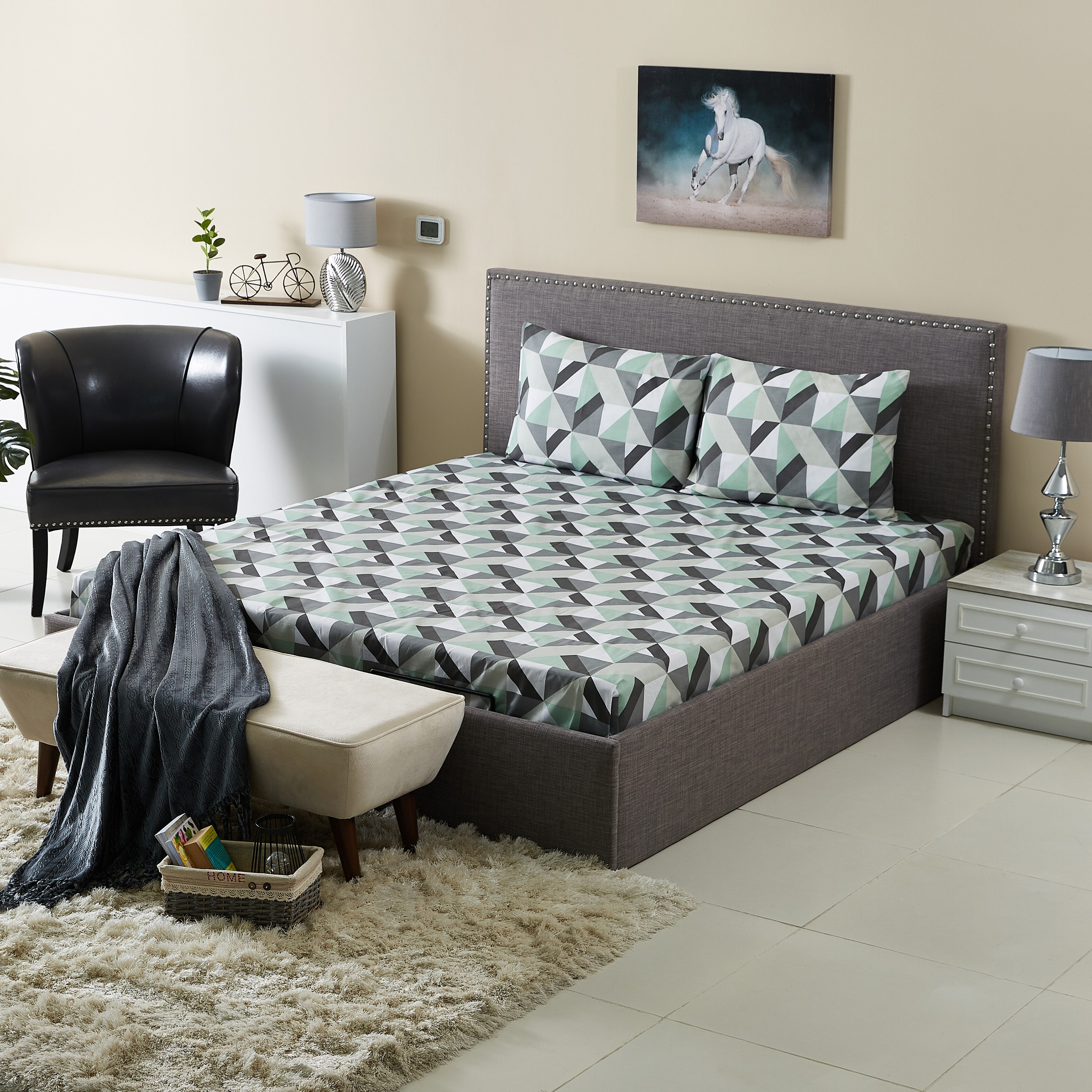 طقم شرشف مسطح مقاس كينج 3 قطع من أتلانتا جايد - 240 × 260 سم-hbxhomeware-hbxbedroom-image-6