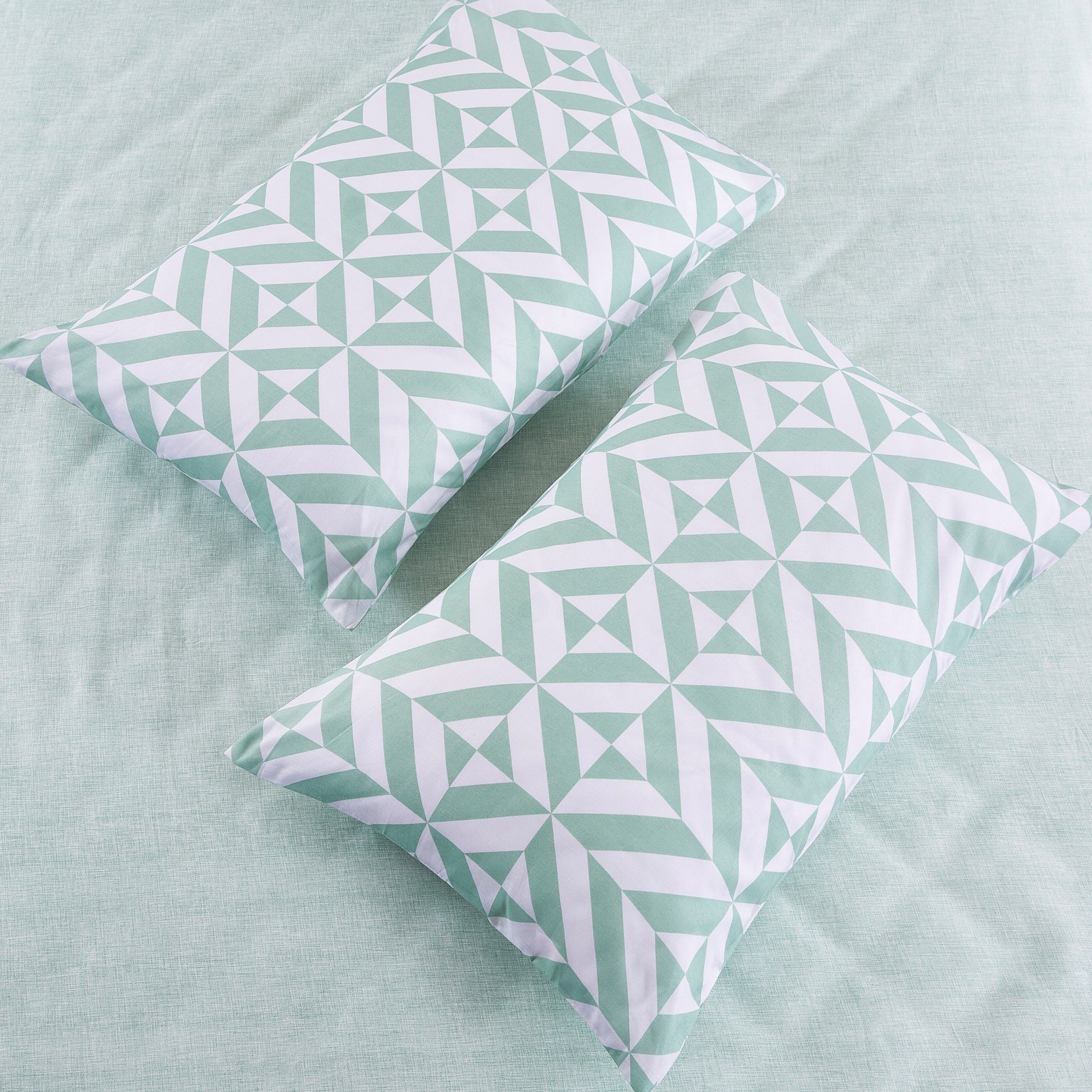 طقم غطاء وسادة بولي قطن من قطعتين من أتلانتا جايد - 50x75 سم-hbxhomeware-hbxbedroom-image-2